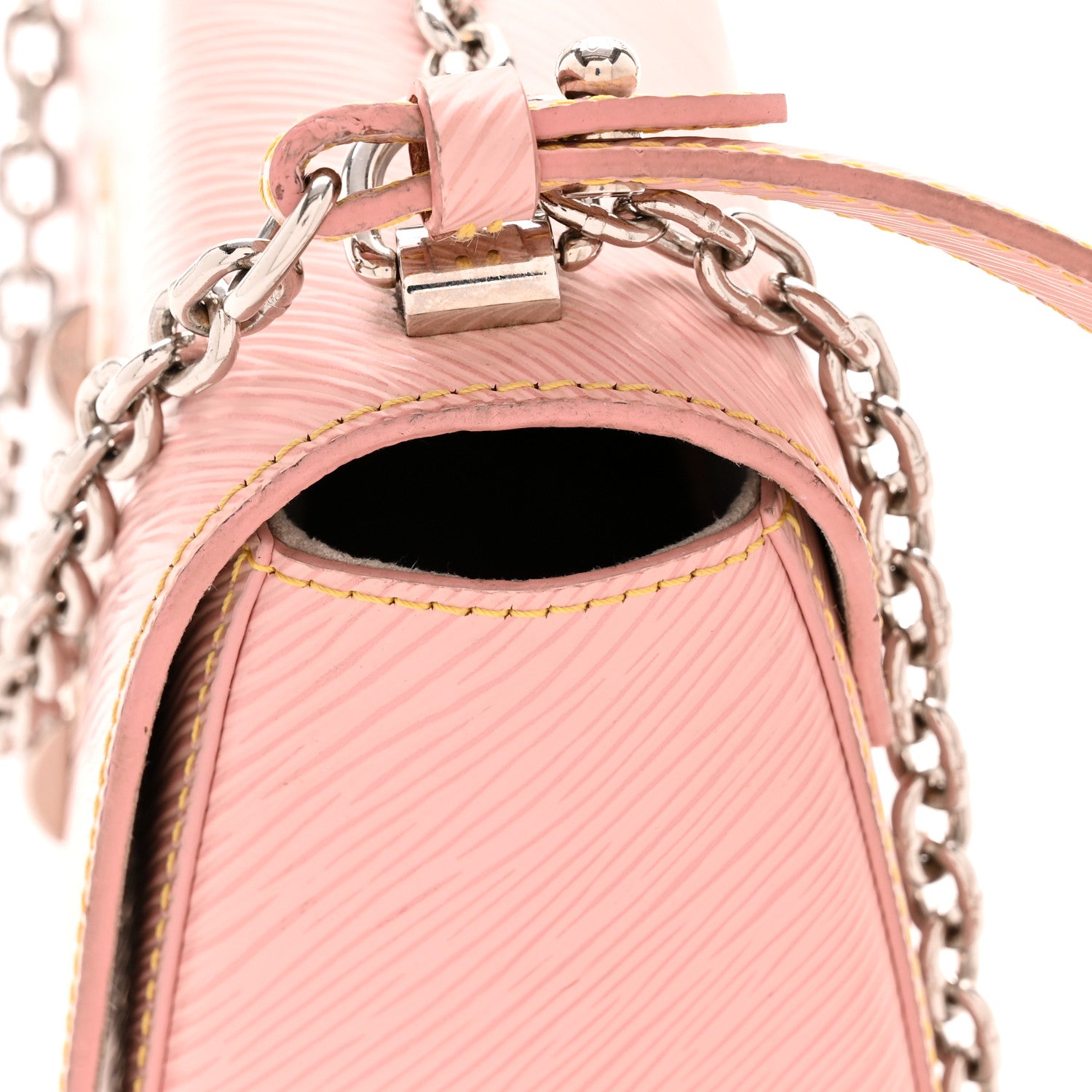 Epi Twist Shoulder Bag MM Rose Ballerine