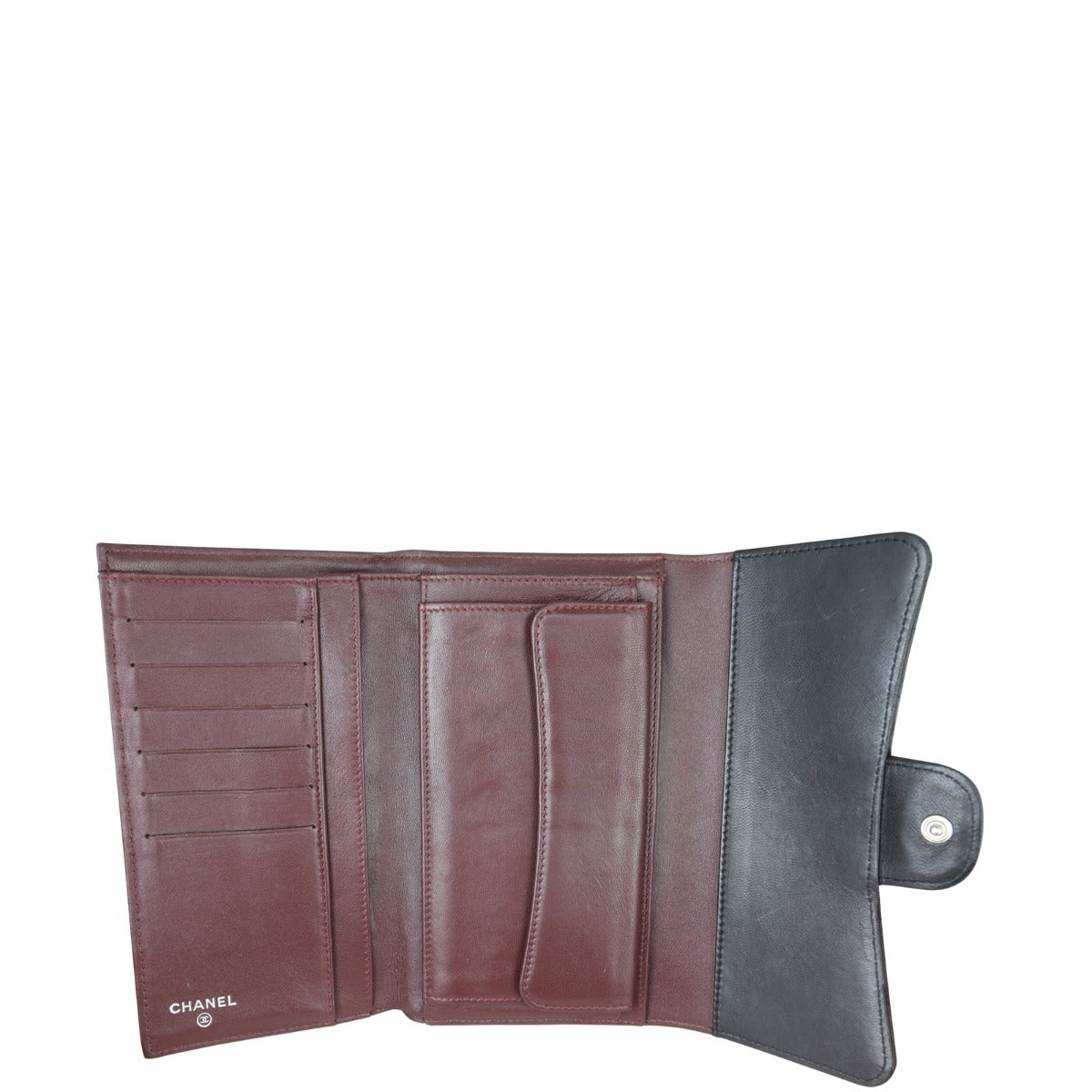 Chanel Classic Flap Long Wallet | Black Lambskin
