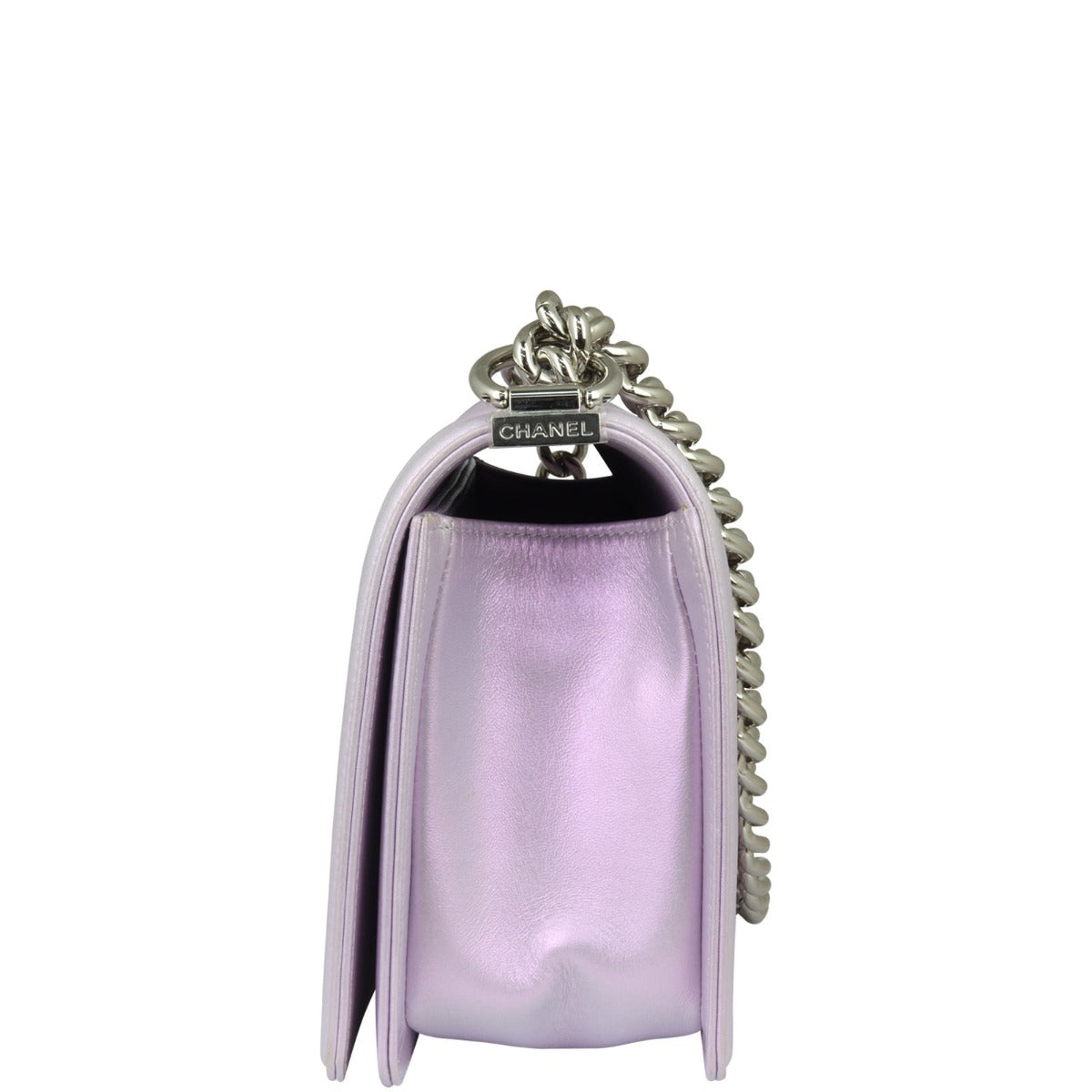 Chanel Boy Chevron Old Medium | Metallic