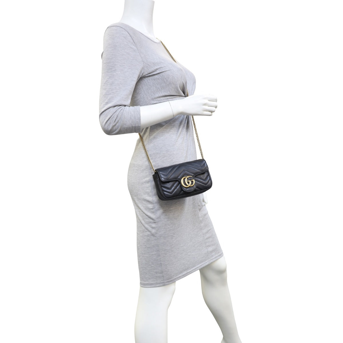 Gucci GG Marmont Matelasse Super Mini Shoulder Bag