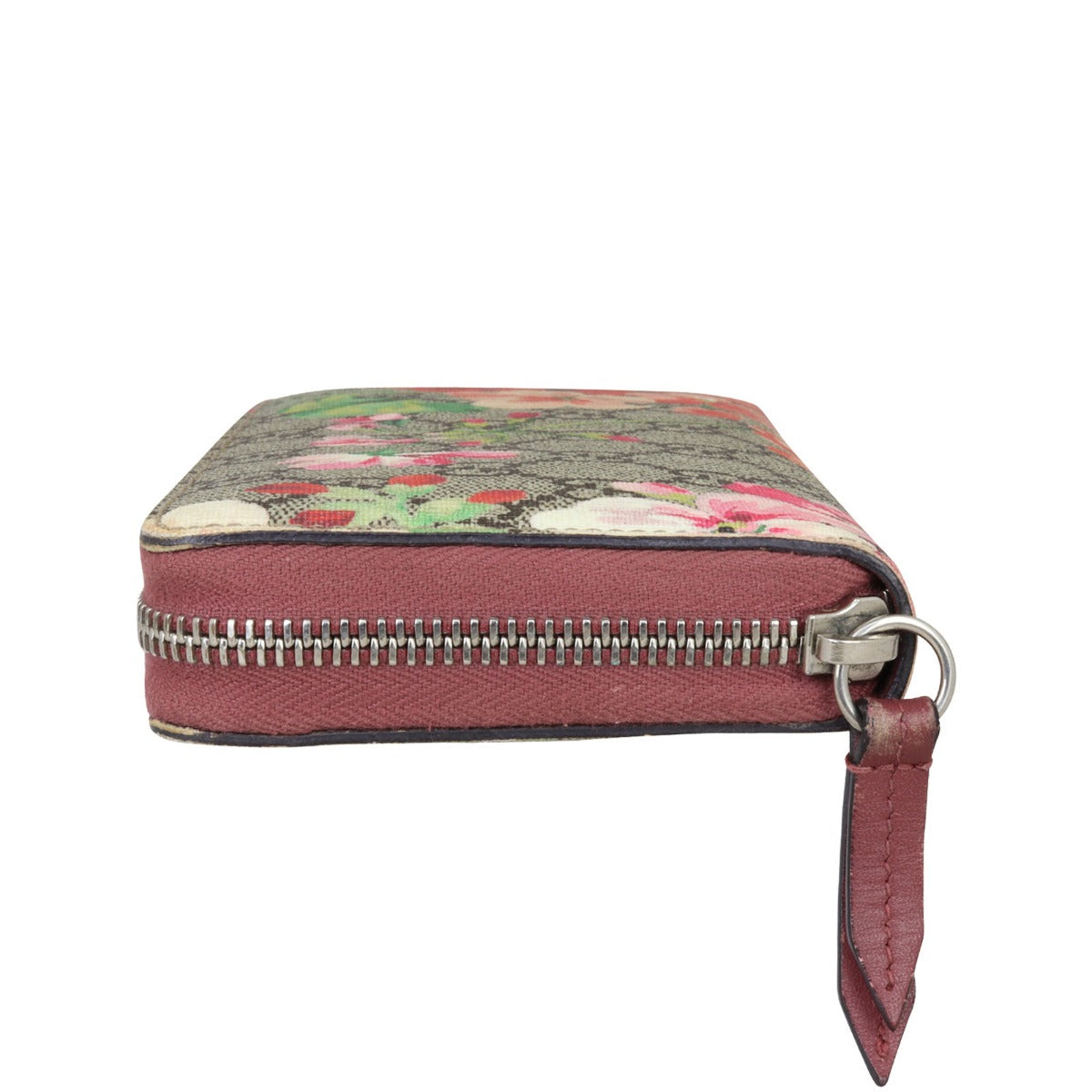 Gucci GG Supreme Blooms Zip Around Wallet
