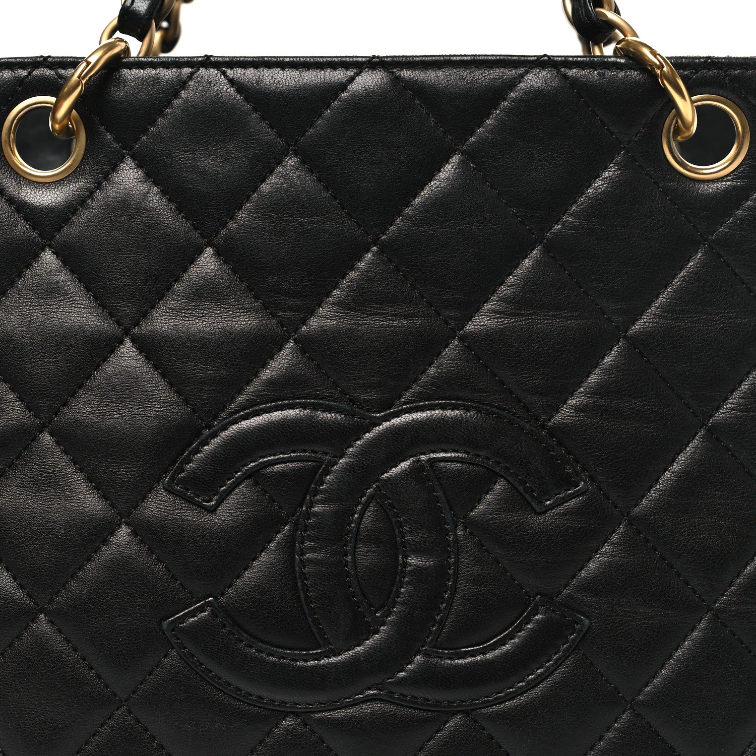 Lambskin Quilted Petit Timeless Tote PTT Black