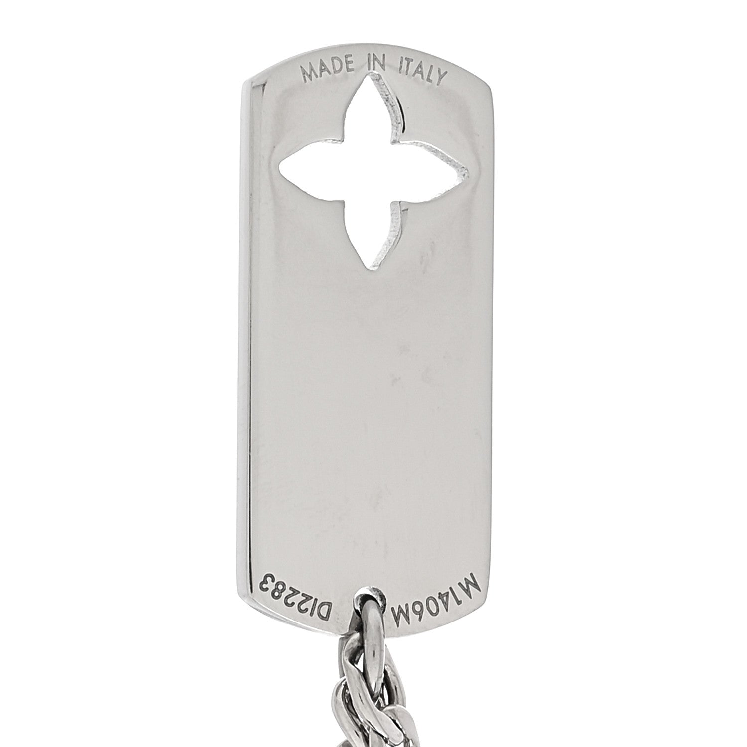 Monogram LV Double Chain Bracelet Silver