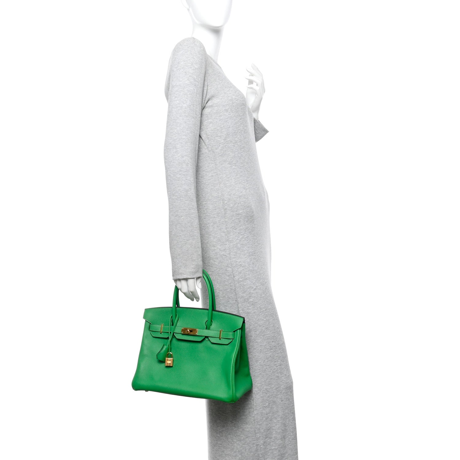 Epsom Birkin 30 Bambou