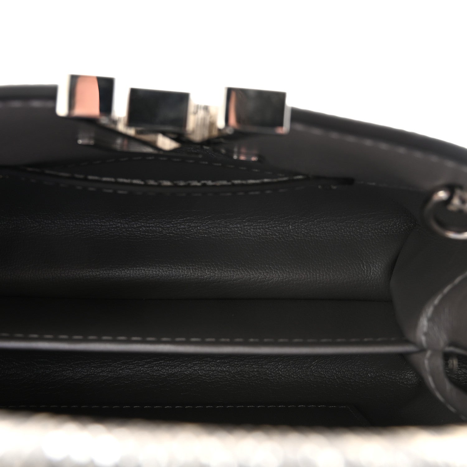 Lizard Mini Capucines Argento
