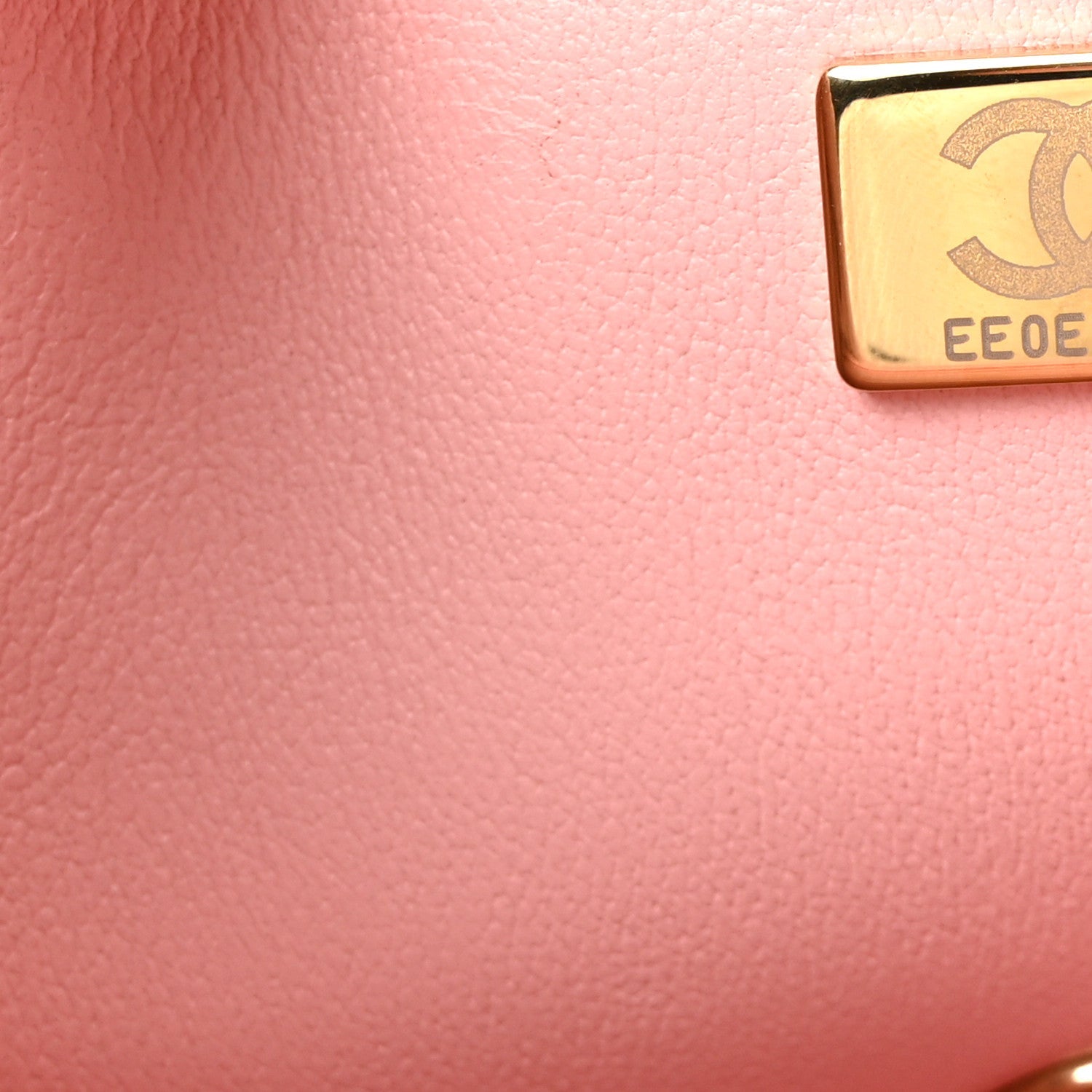 Lambskin Quilted Mini Rectangular Flap Light Pink