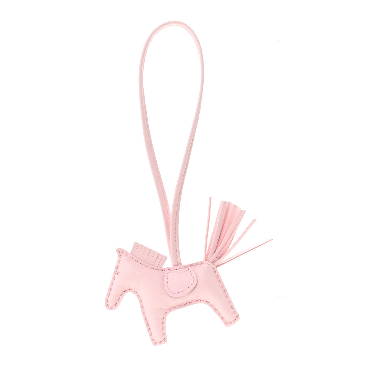 Milo Lambskin Rodeo Horse Bag Charm PM Rose Darling
