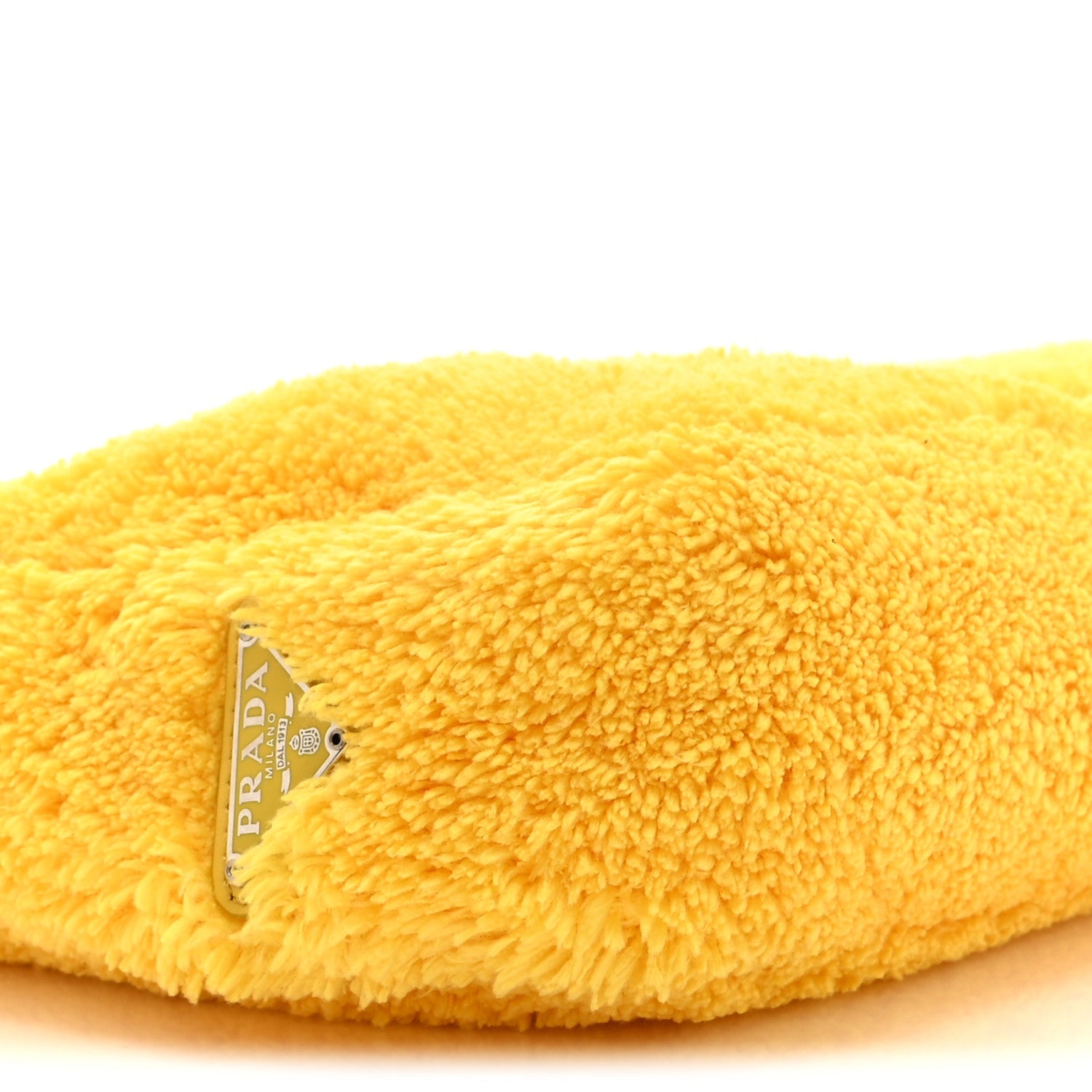 Terry Cloth Mini Re-Edition 2000 Bag Giallo Black