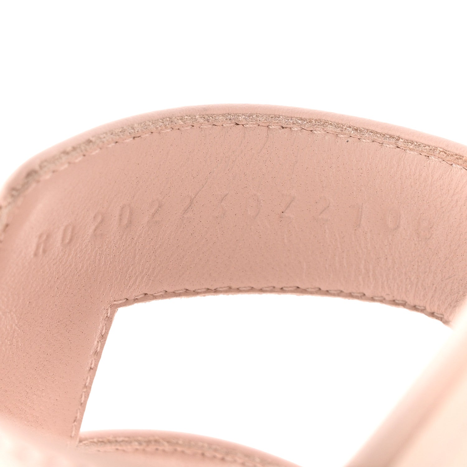 Box Calfskin Oran Sandals 37.5 Rose Pale