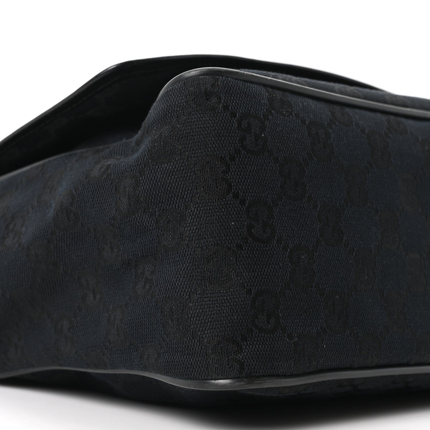Monogram Flap Pocket Messenger Bag Black