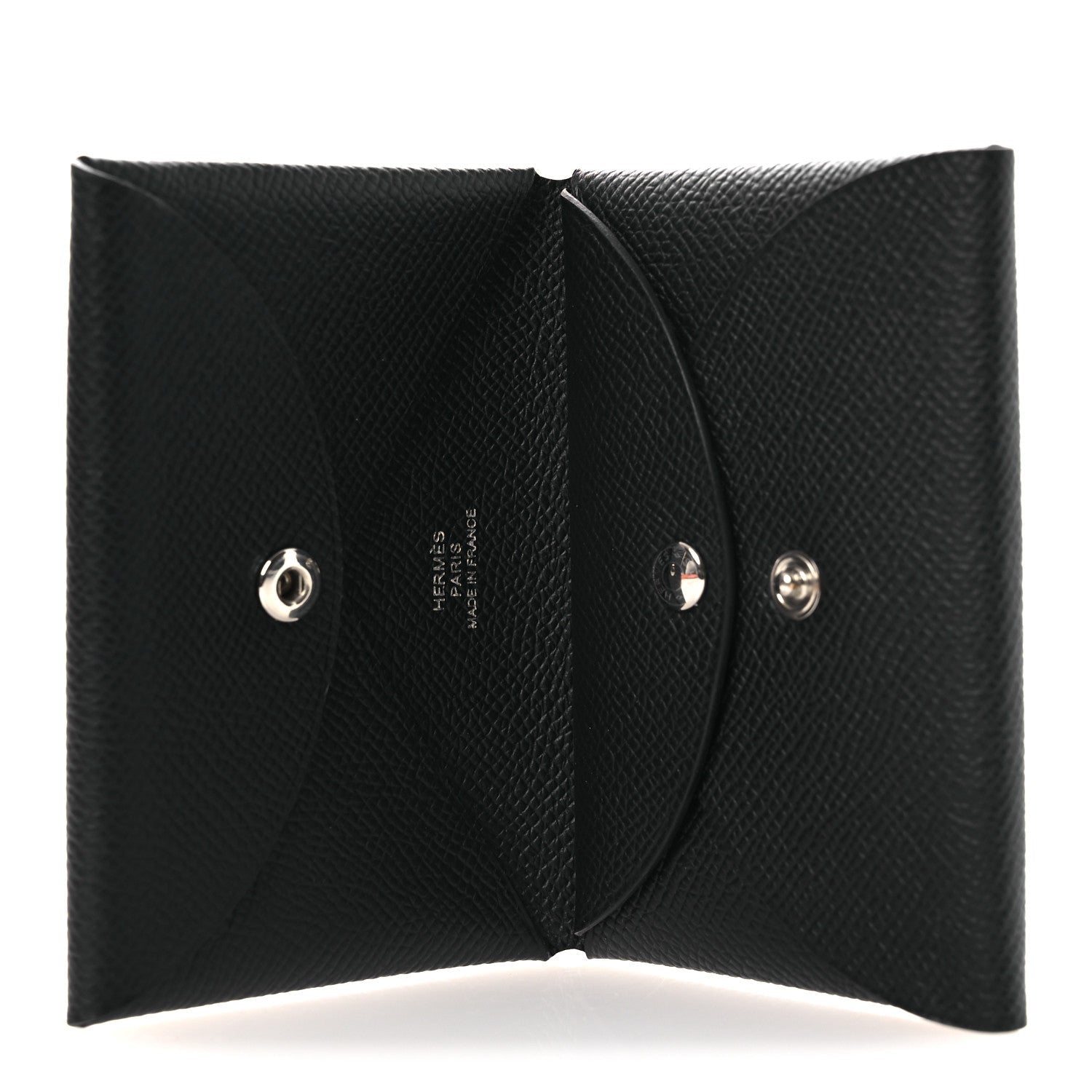 Epsom Calvi Duo Card Case Black