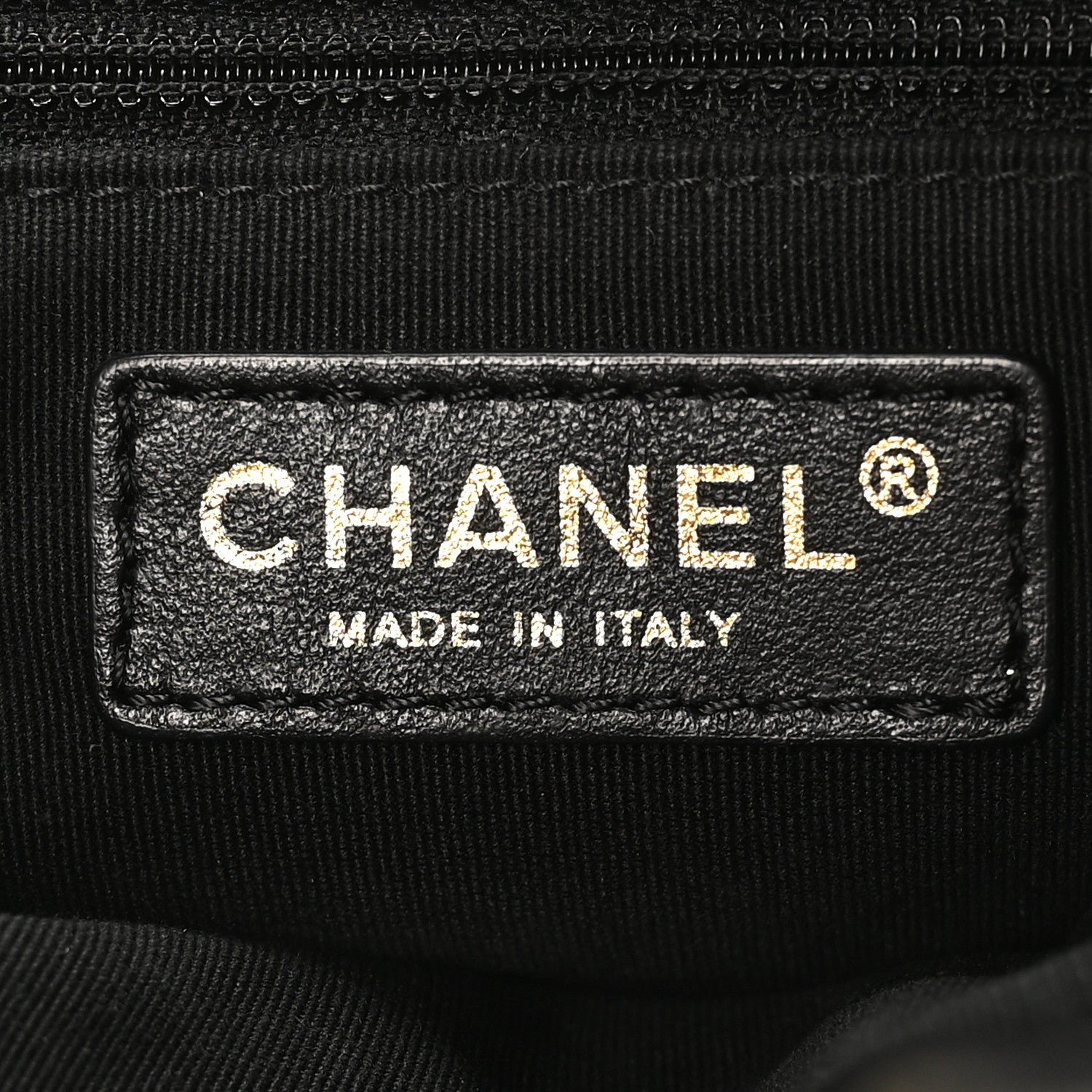 Calfskin Quilted Small CC Chain Bucket Black