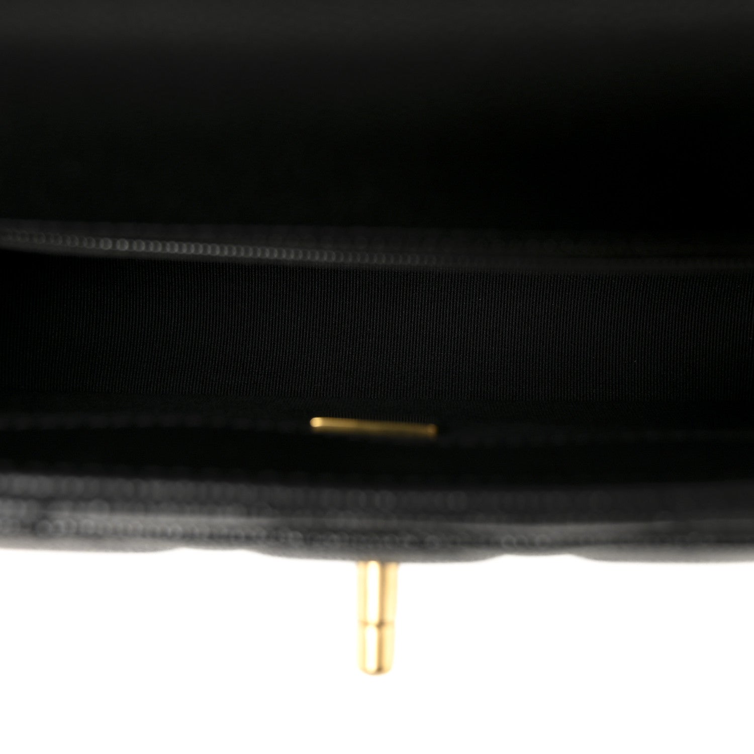 Shiny Caviar Quilted Mini Flap Black