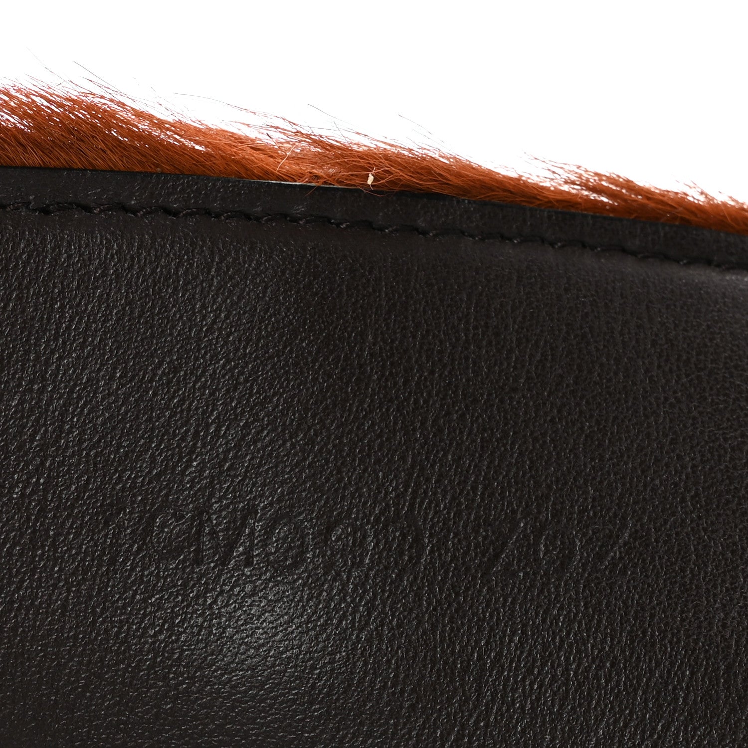 Cavallino Calf Hair Belt 75 30 Cognac