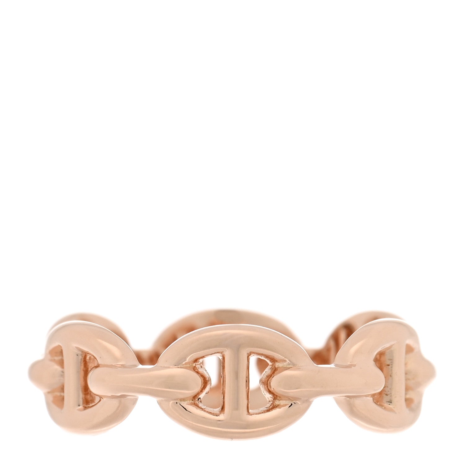 18K Rose Gold PM Chaine d'Ancre Enchainee Ring 52 6
