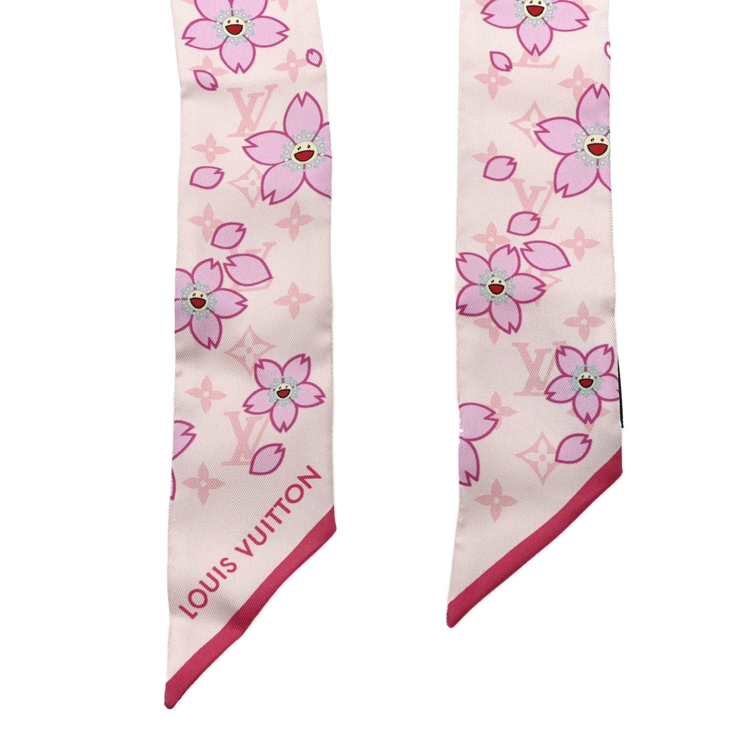 LV X TM Silk Monogram Cherry Blossom BB Bandeau Pink