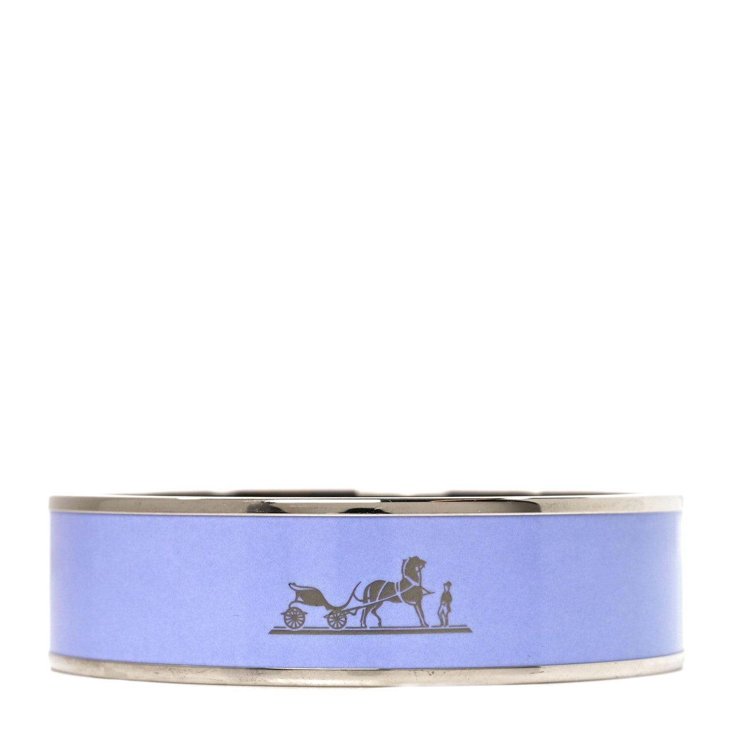 Enamel Printed Caleche Medium Bracelet 70 Rose Ronsard