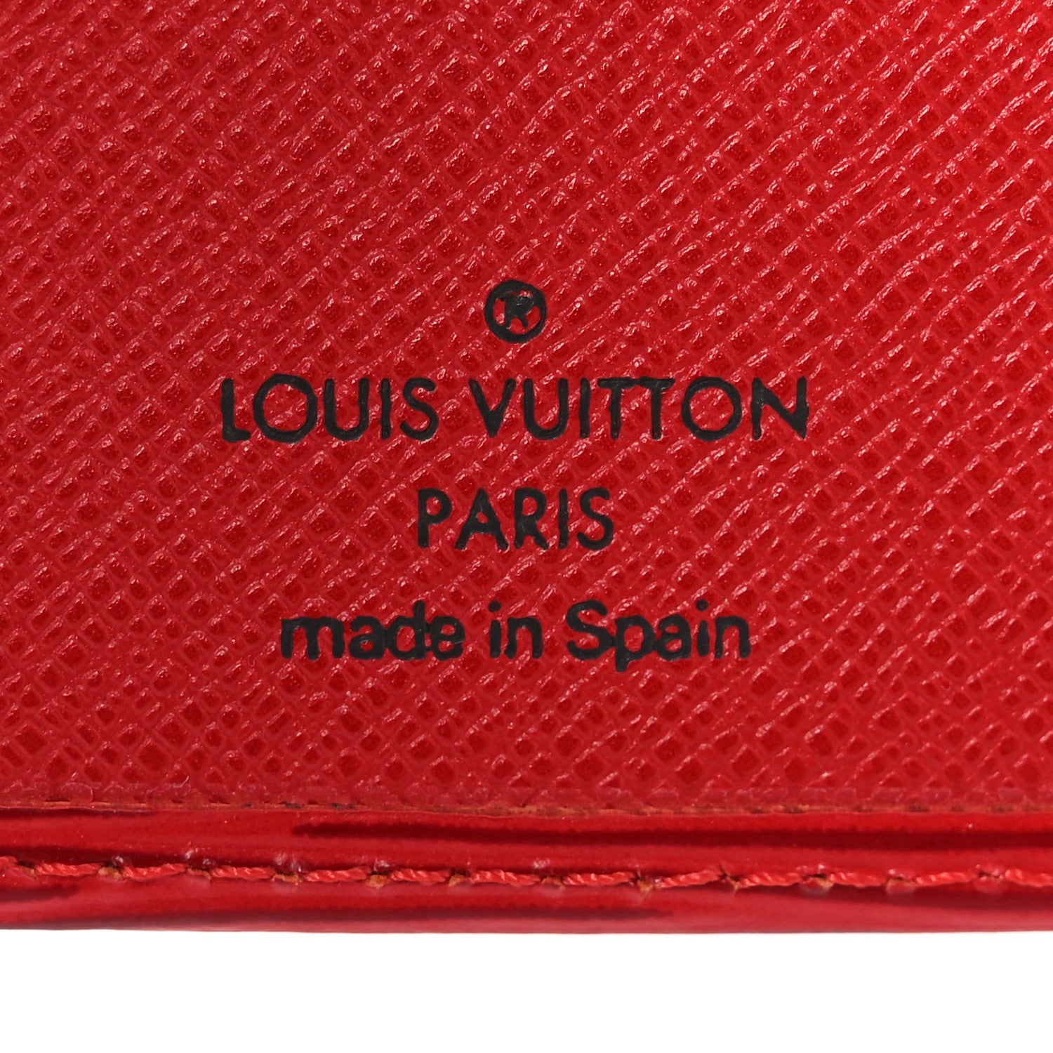 Epi Checkbook Organizer Wallet Castillan Red