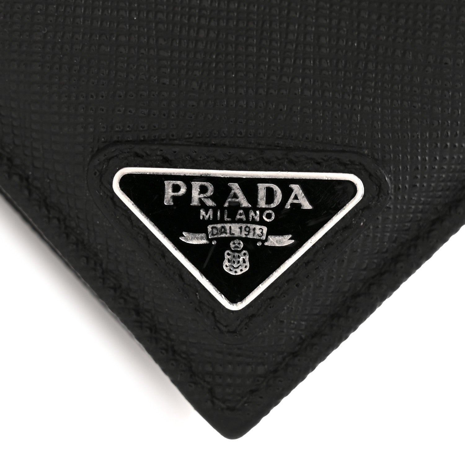 Saffiano Triangle Card Holder Black