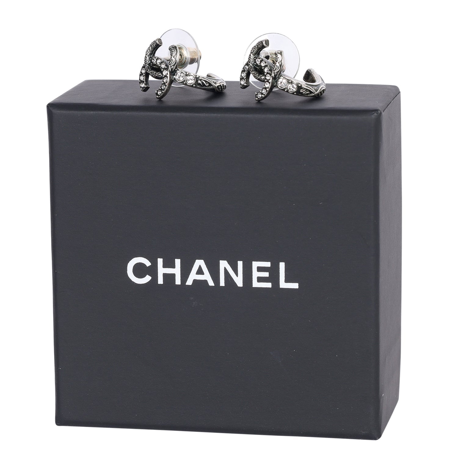 COCO Mark rhinestone earring Metal Ladies