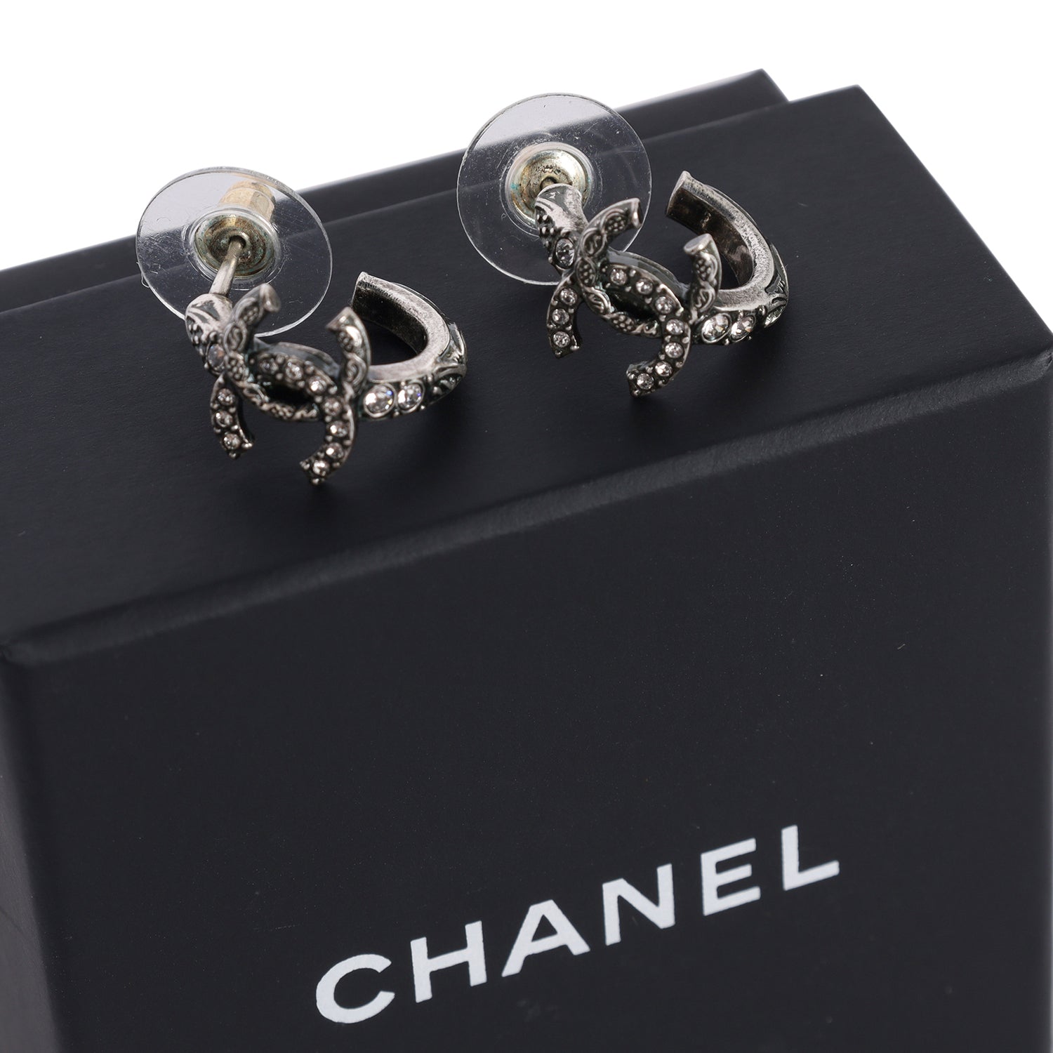 COCO Mark rhinestone earring Metal Ladies