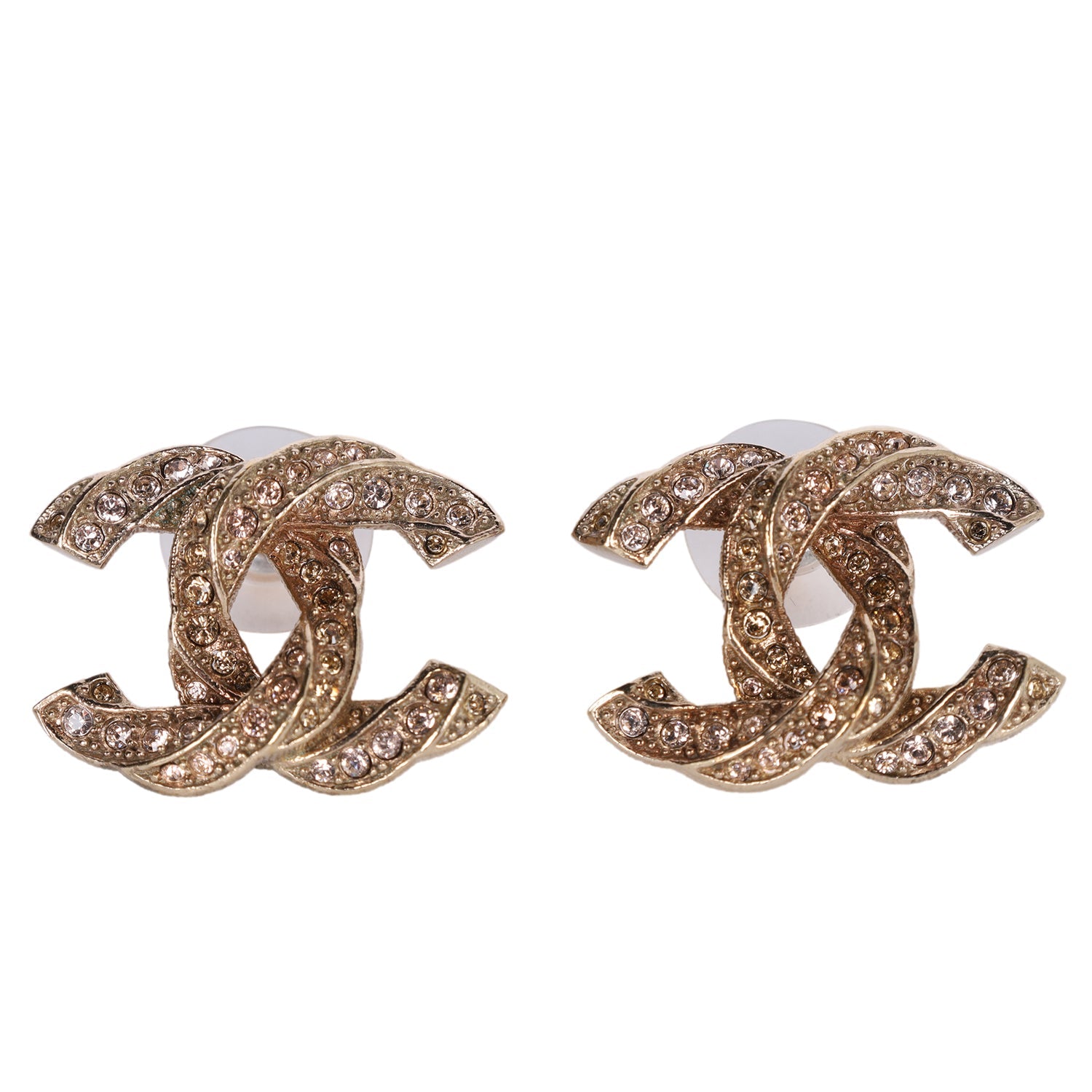 COCO Mark rhinestone earring Metal Ladies