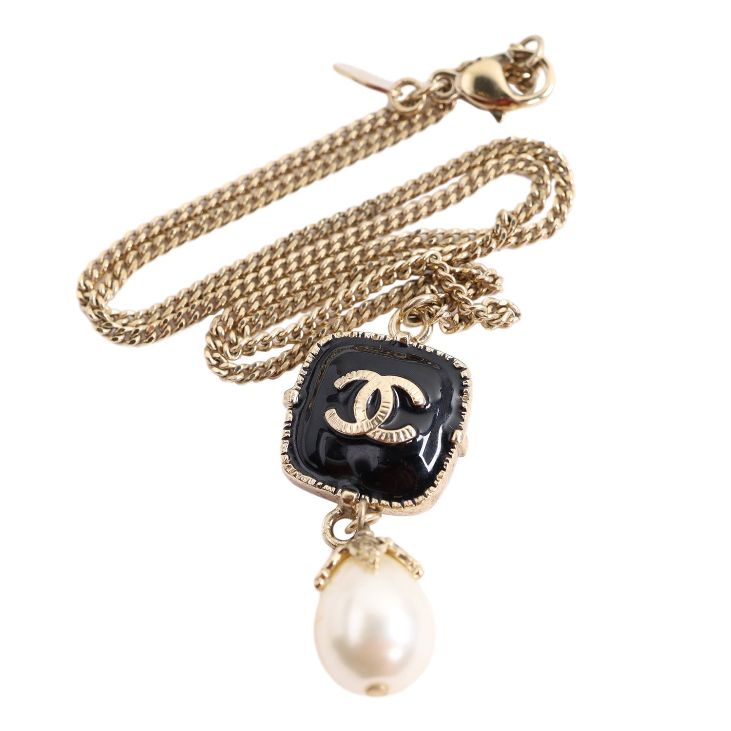 Pearl Enamel Necklace