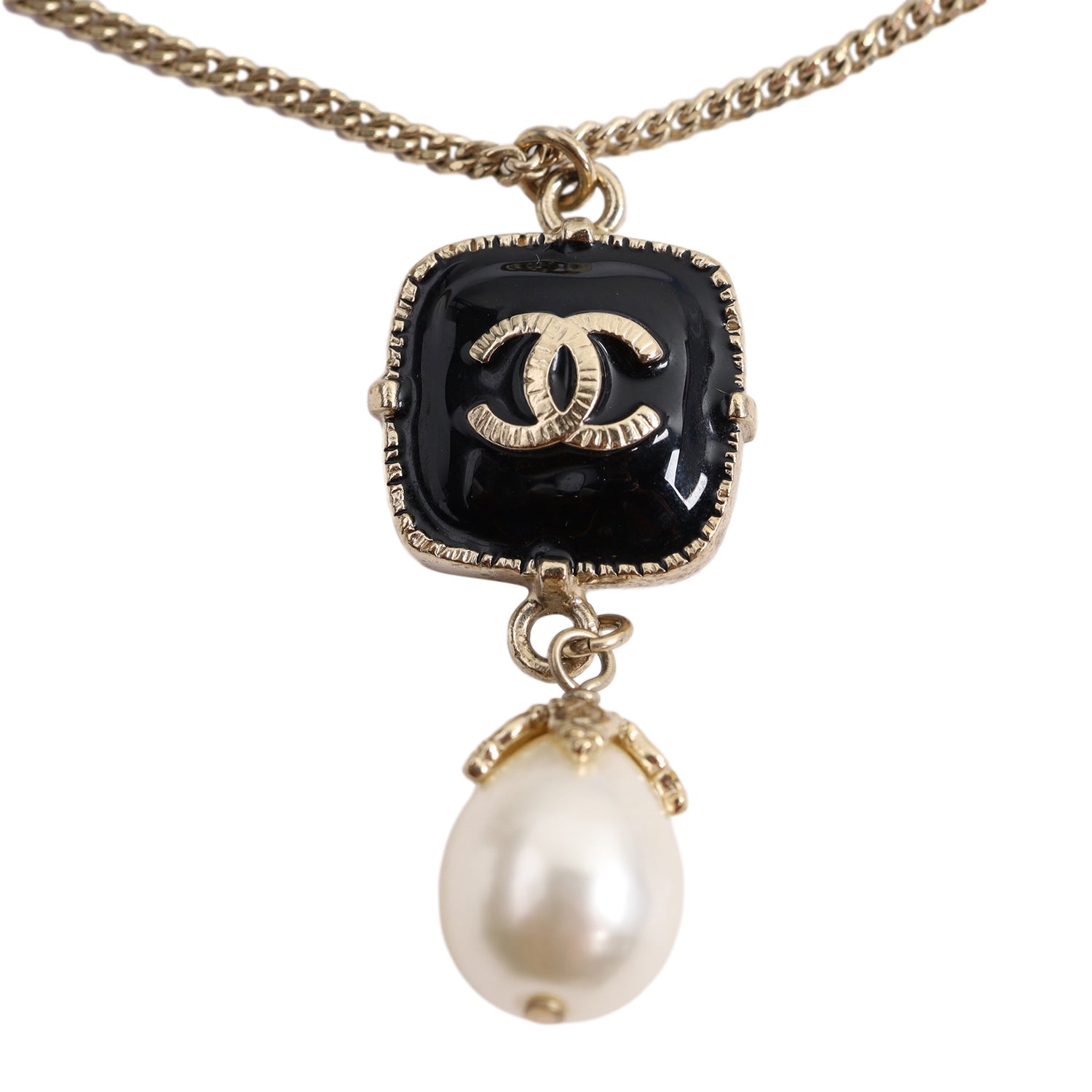 Pearl Enamel Necklace