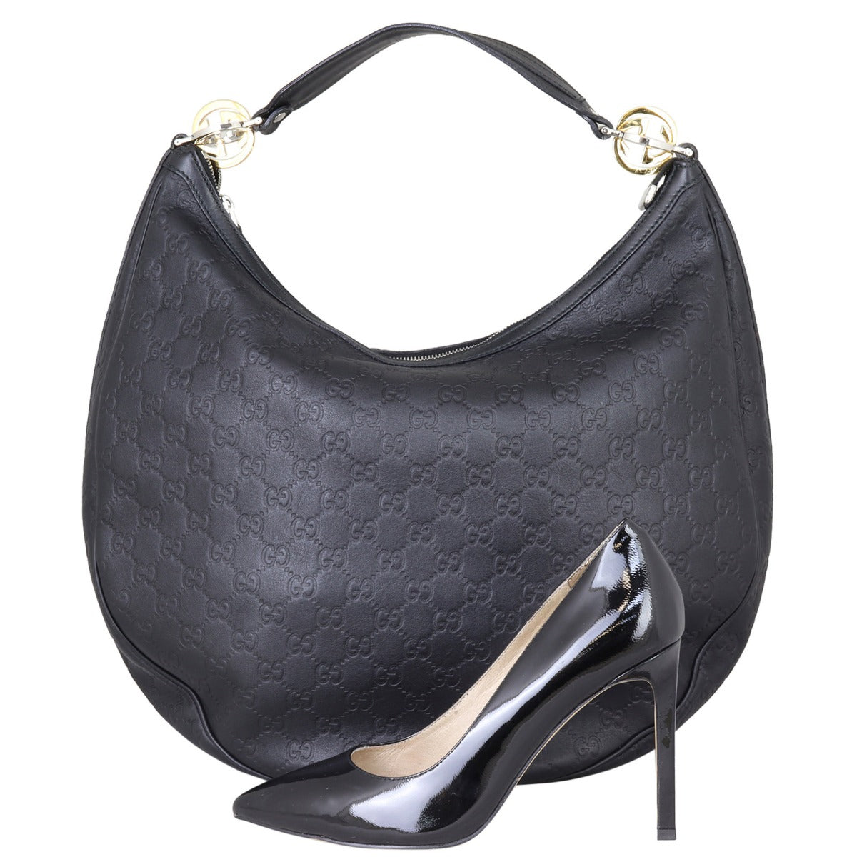 Gucci Guccissima GG Twins Hobo