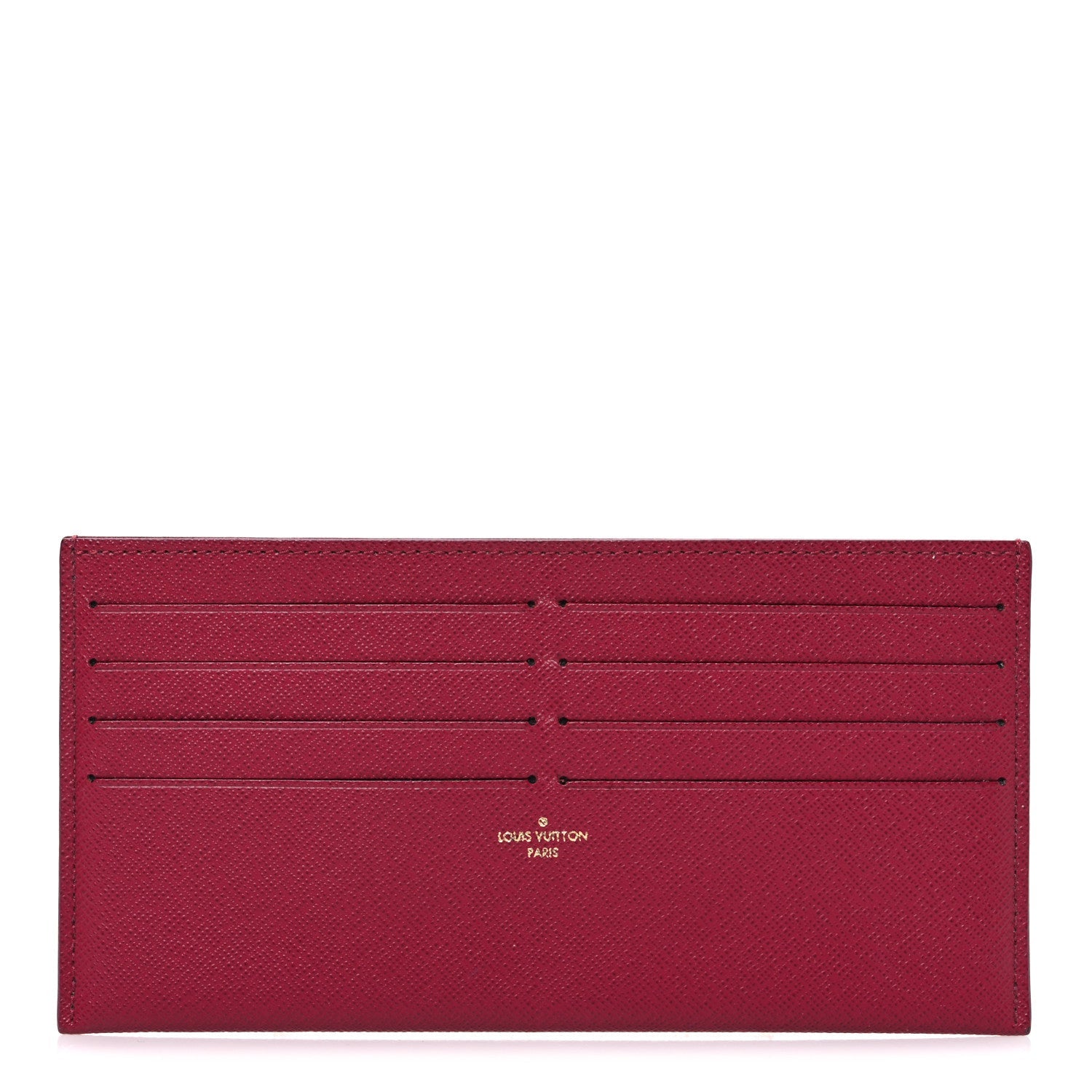 Calfskin Felicie Card Holder Insert Fuchsia