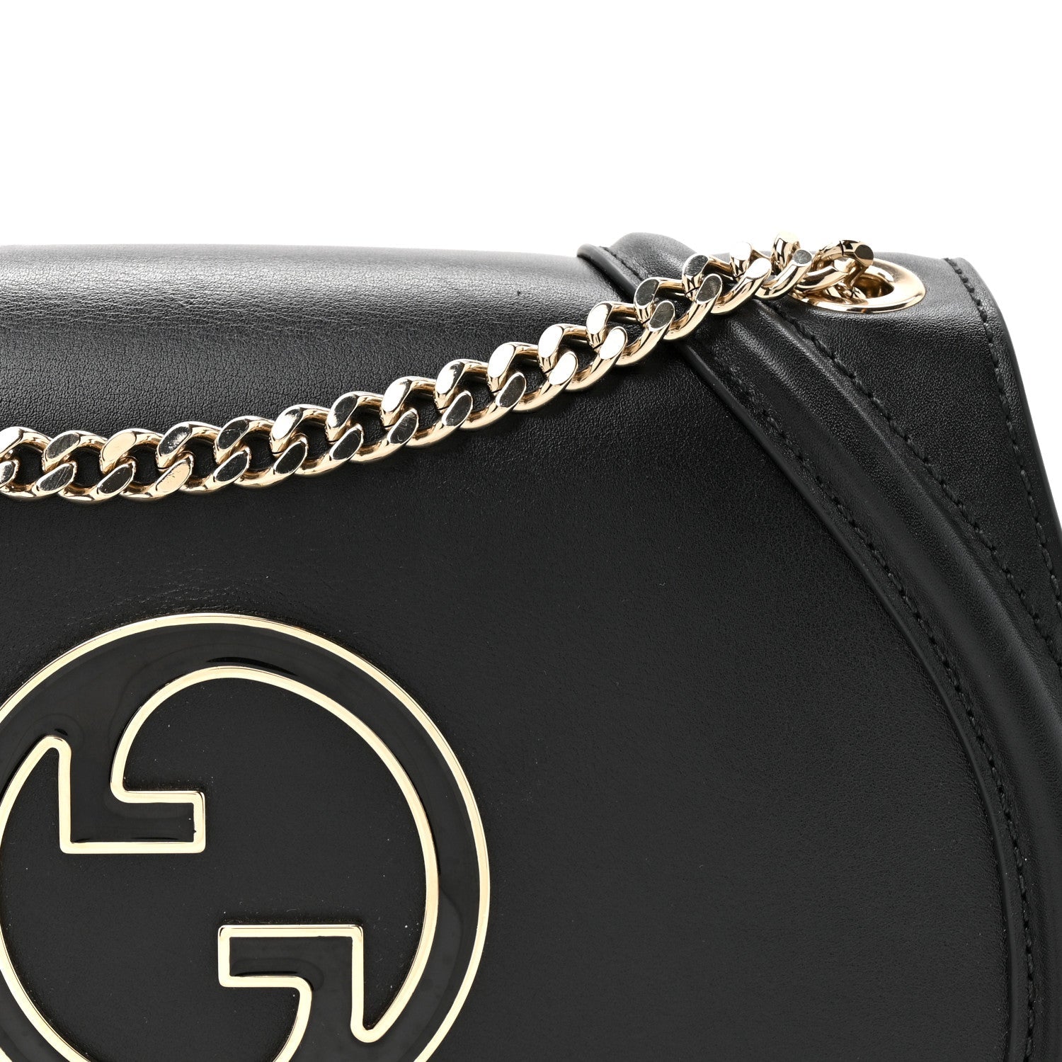 Calfskin Blondie Medium Shoulder Bag Black