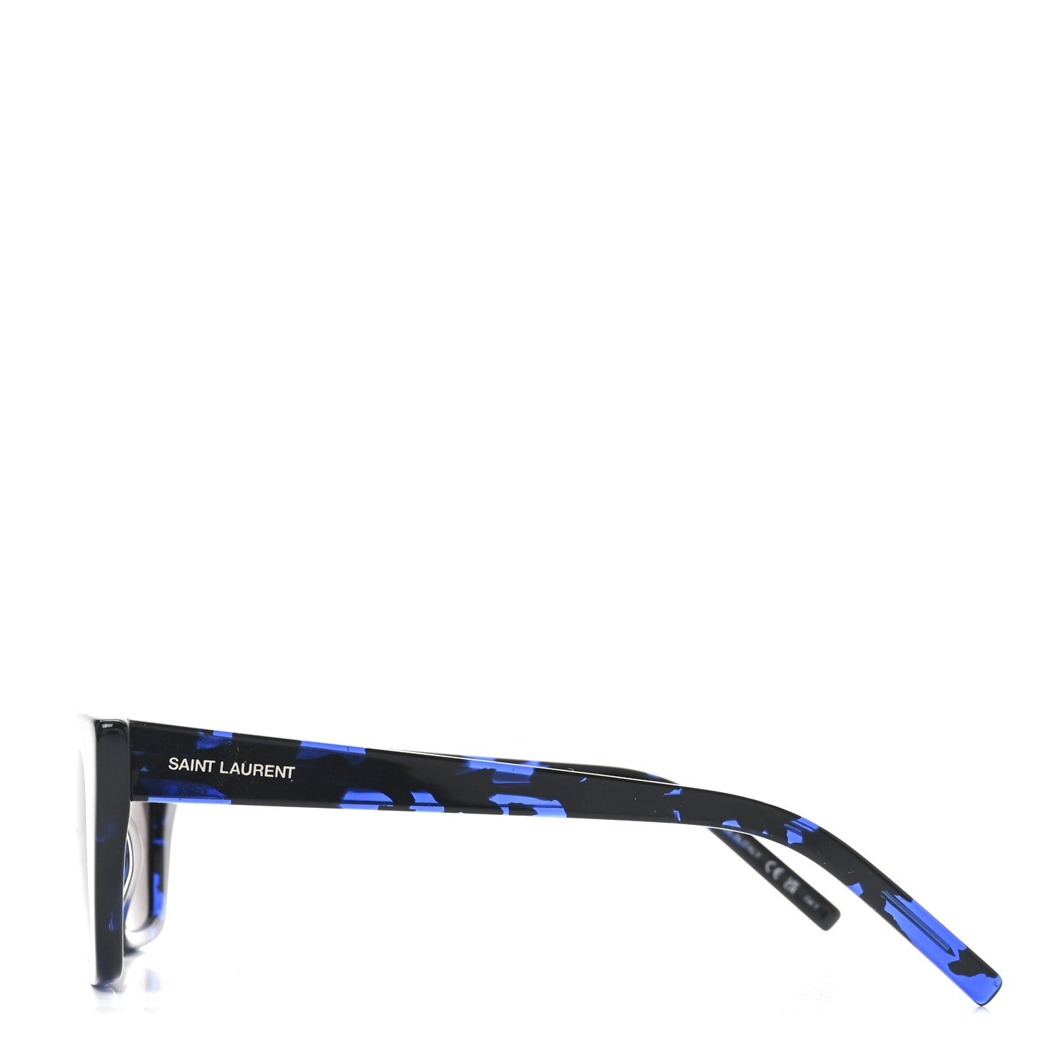 Acetate Mica Cat Eye Sunglasses SL 276 Black Blue
