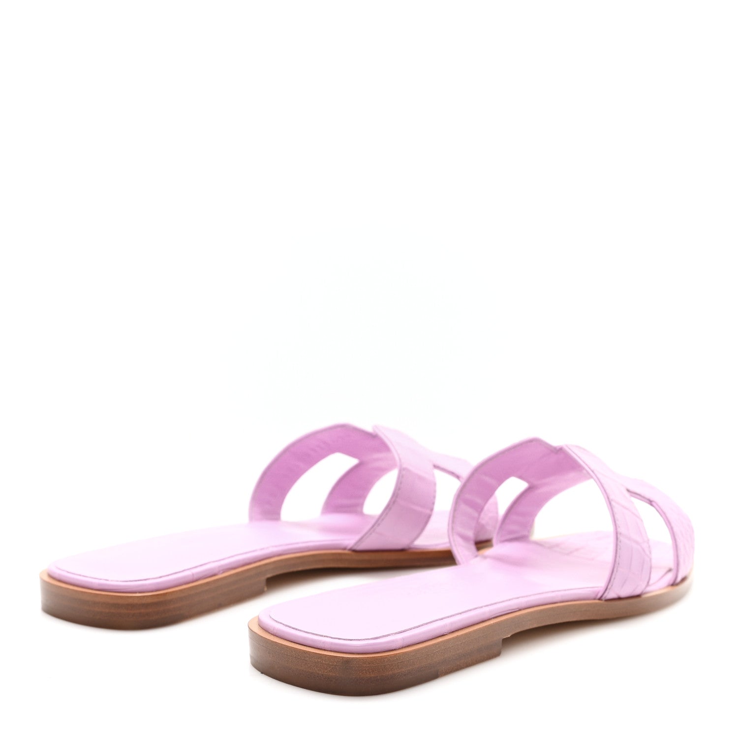 Matte Crocodile Oran Sandals 37