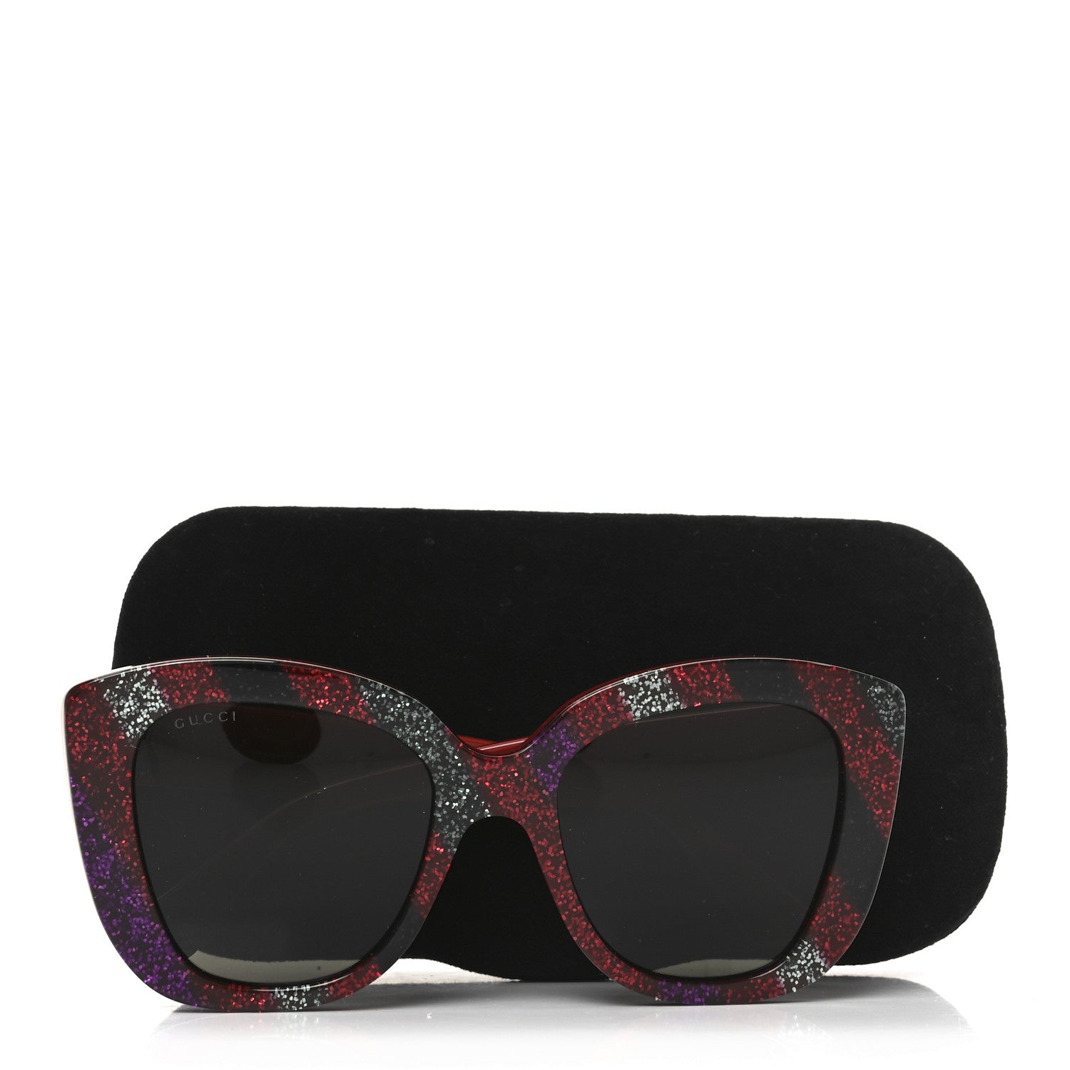 Acetate Glitter Sunglasses GG0327S Red