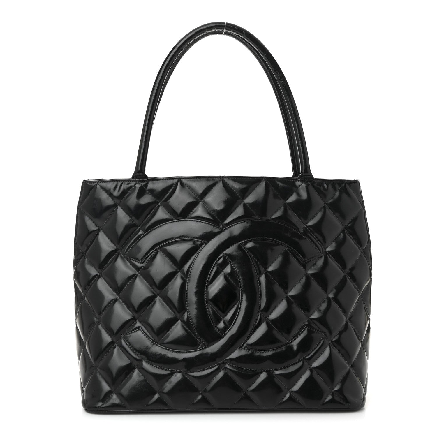 Patent Medallion Tote Black