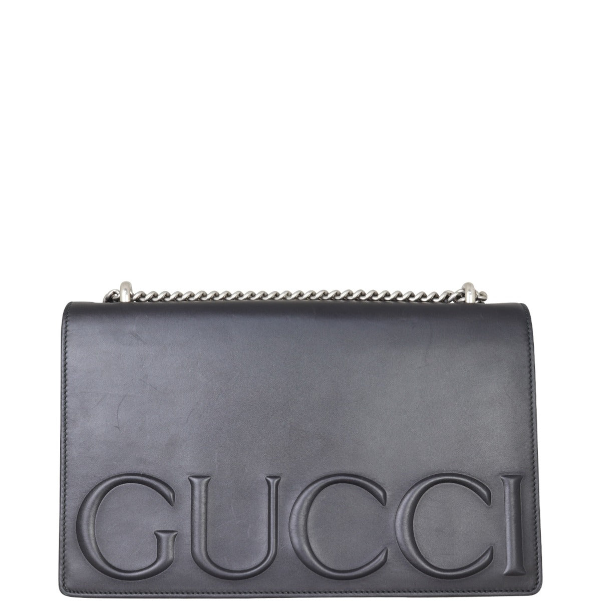 Gucci XL Logo Chain Shoulder Bag