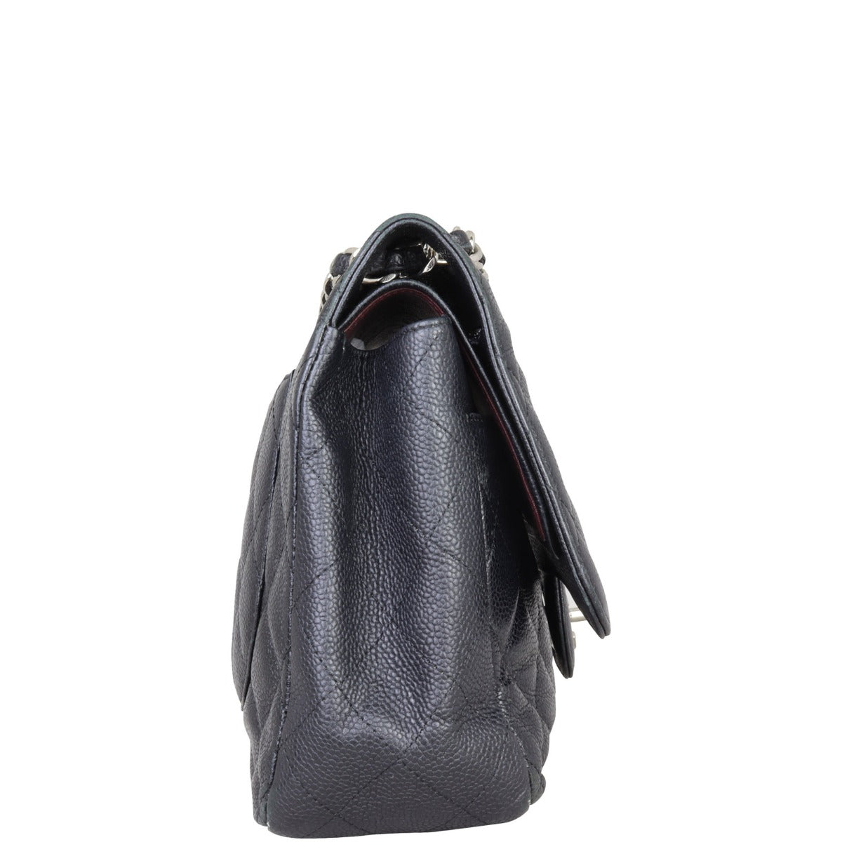 Chanel Classic Double Flap Jumbo | Black Lambskin Silver Hardware