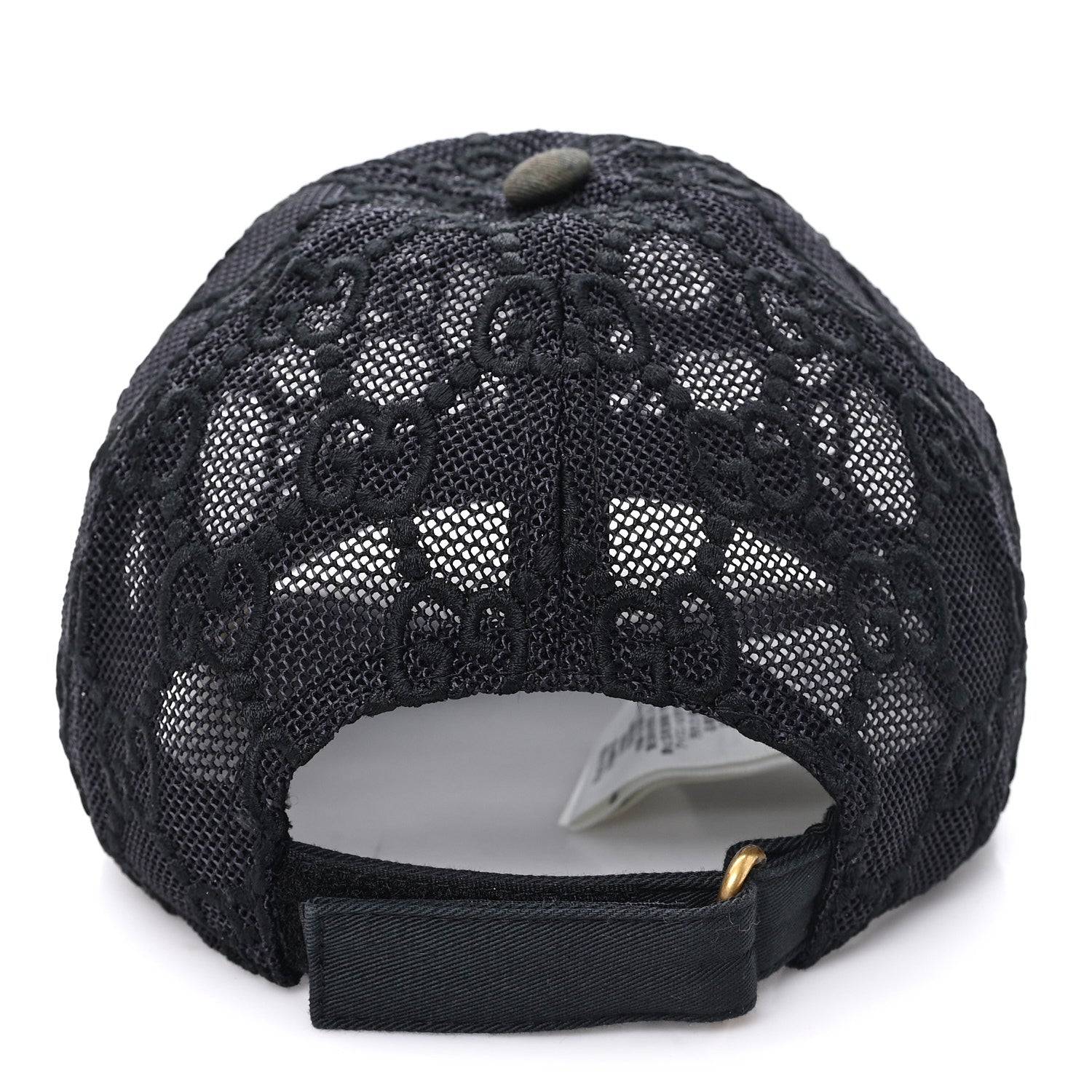 Mesh GG Monogram Shivali Baseball Hat M Black