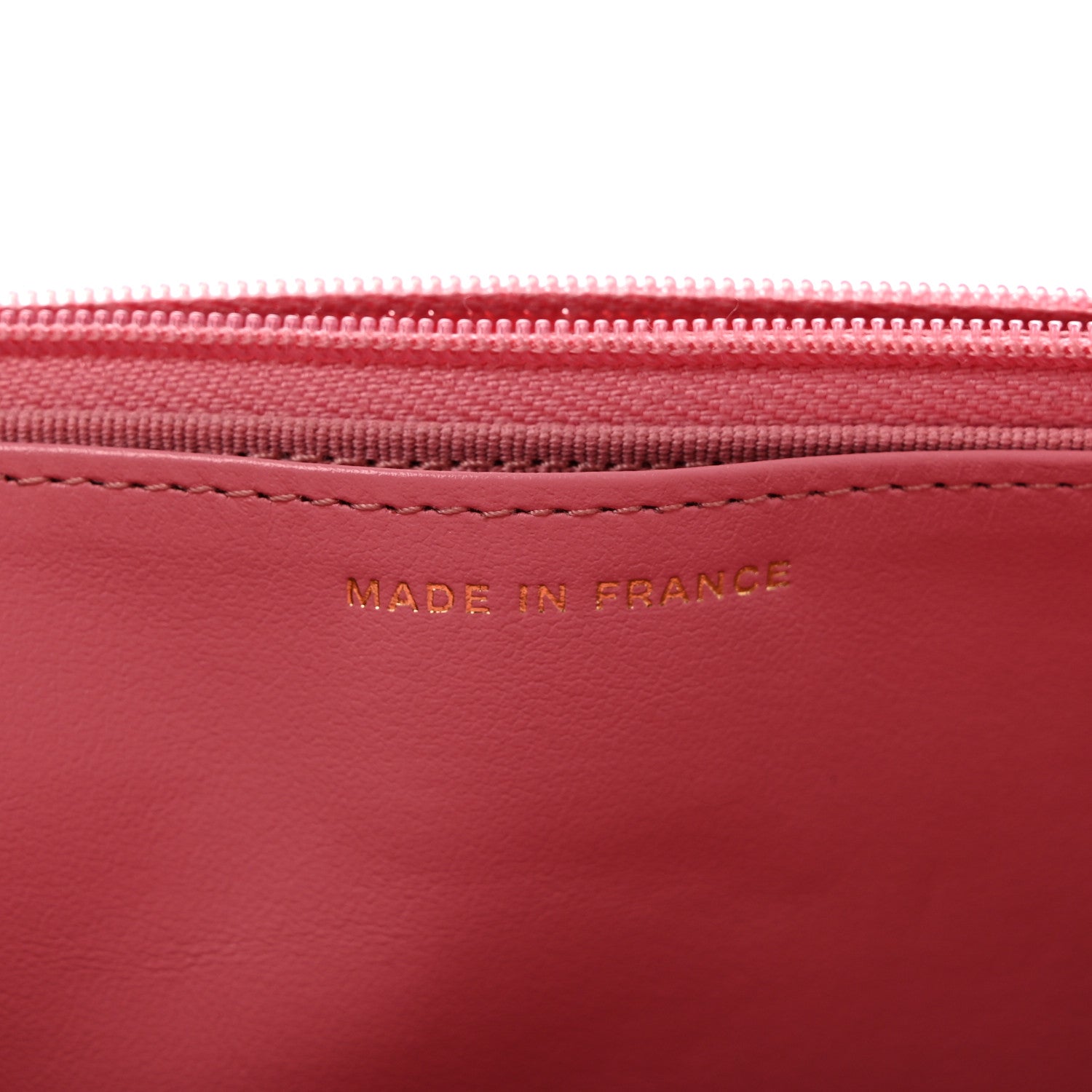 Caviar Quilted Wallet on Chain WOC Pink