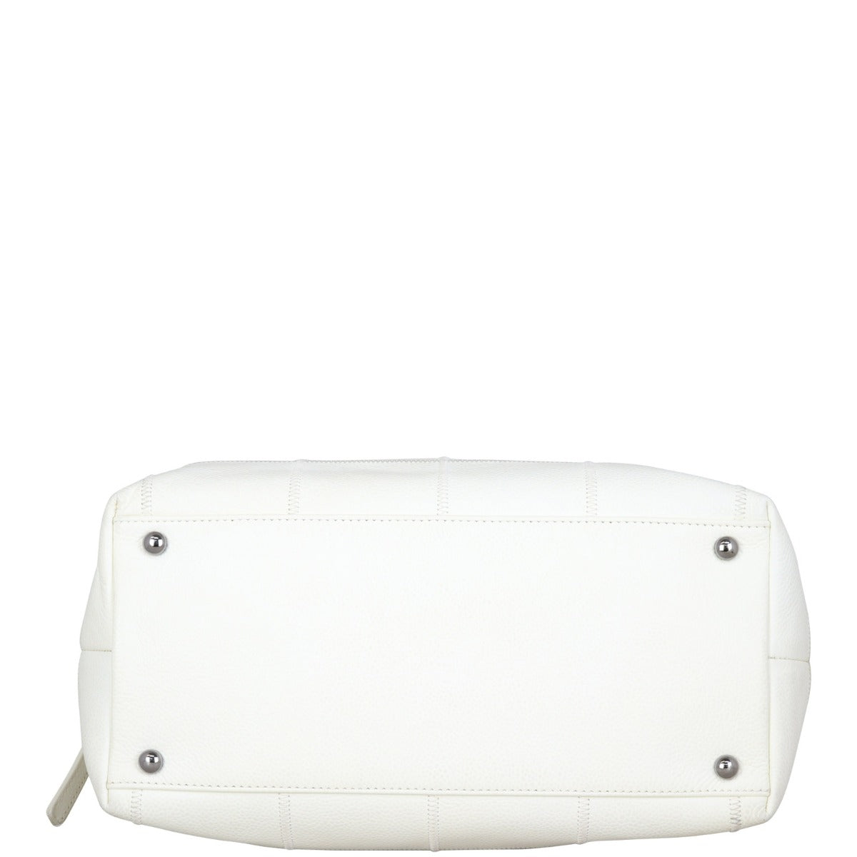 Chanel Square Stitch Logo Tote | Caviar