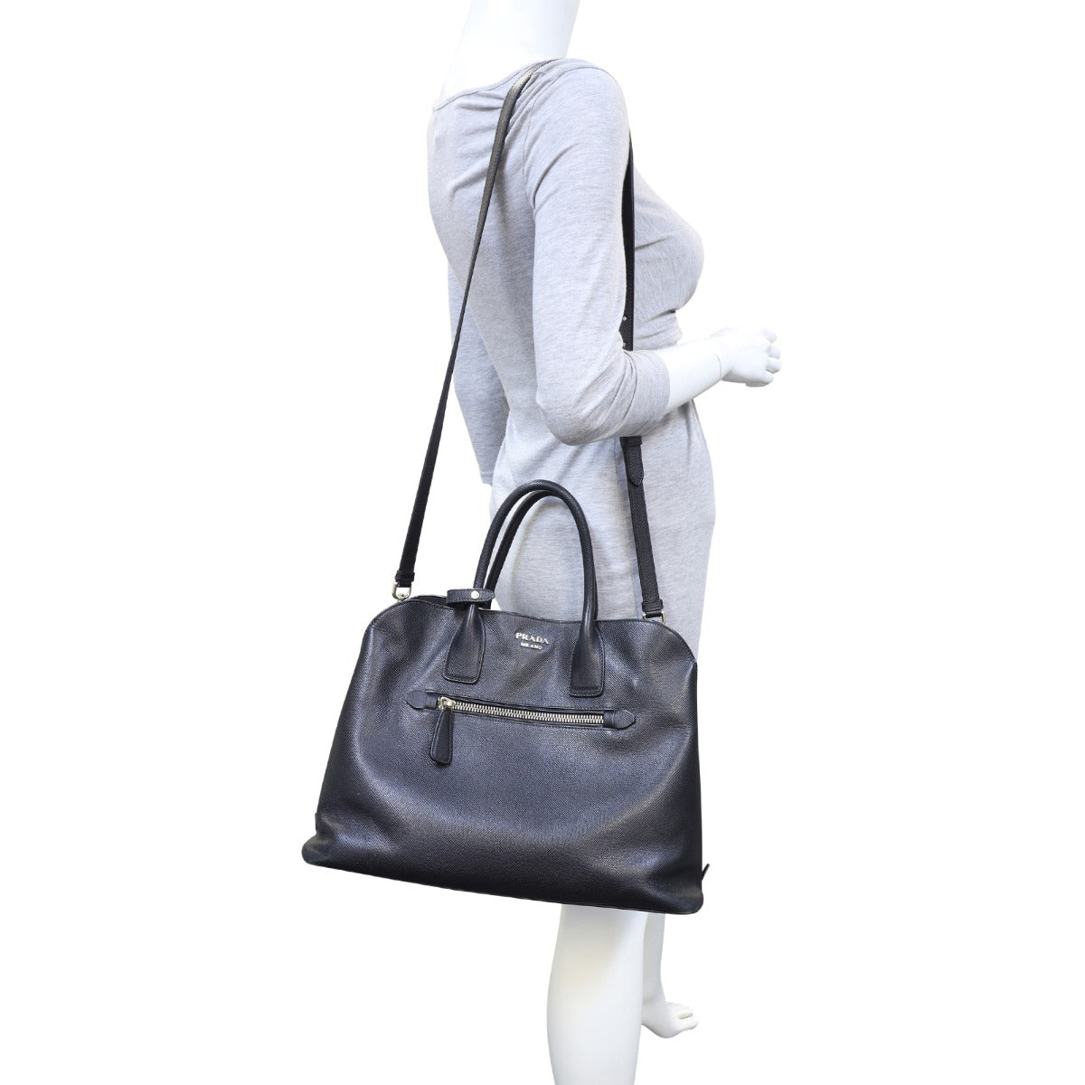 Prada Saffiano Cuir Open Promenade Tote