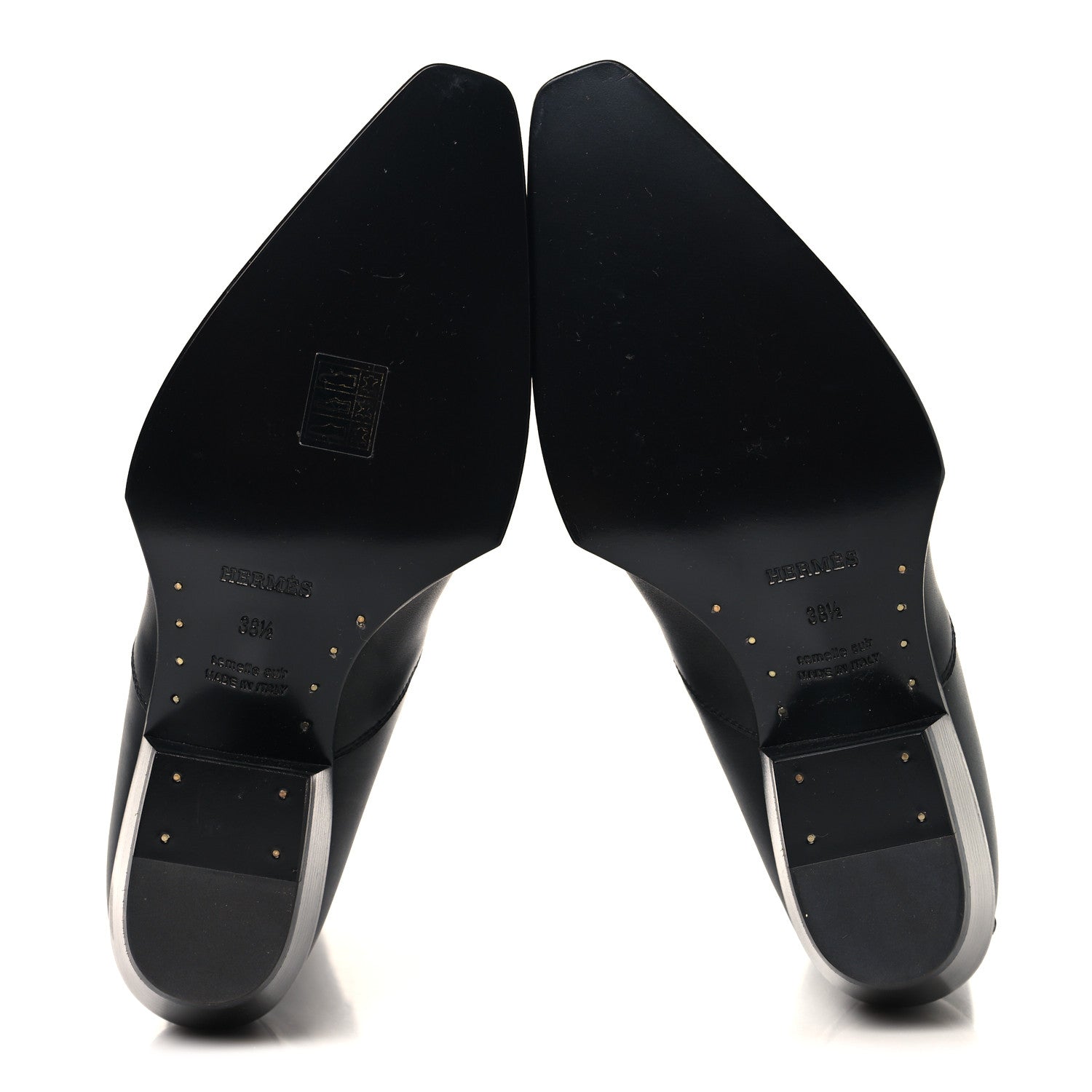 Calfskin Folk 35 Boots 38.5 Black