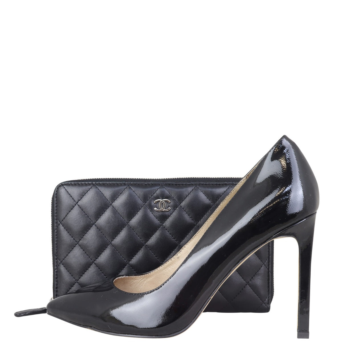 Chanel Classic CC Zip Around Organiser Wallet | Black