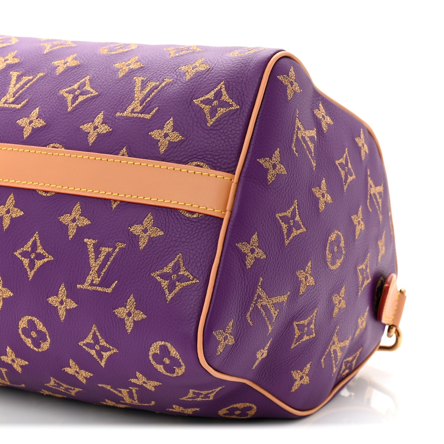Calfskin Monogram Speedy P9 Bandouliere 30 Golden Lotus Purple