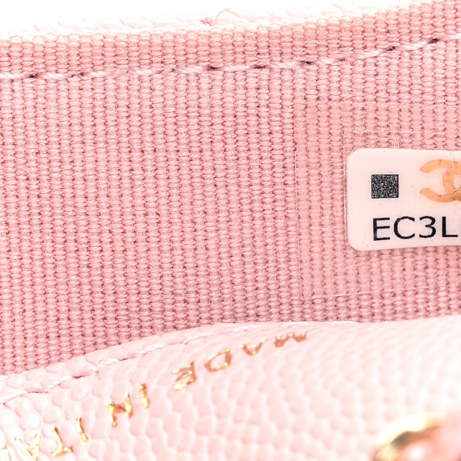 Caviar Quilted Mini Chain Belt Bag Light Pink