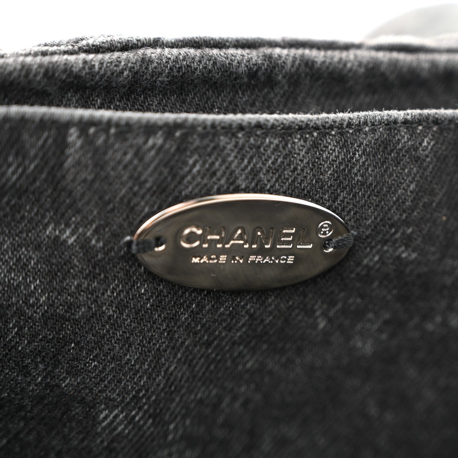 Denim Quilted Denimpression Flap Grey Black