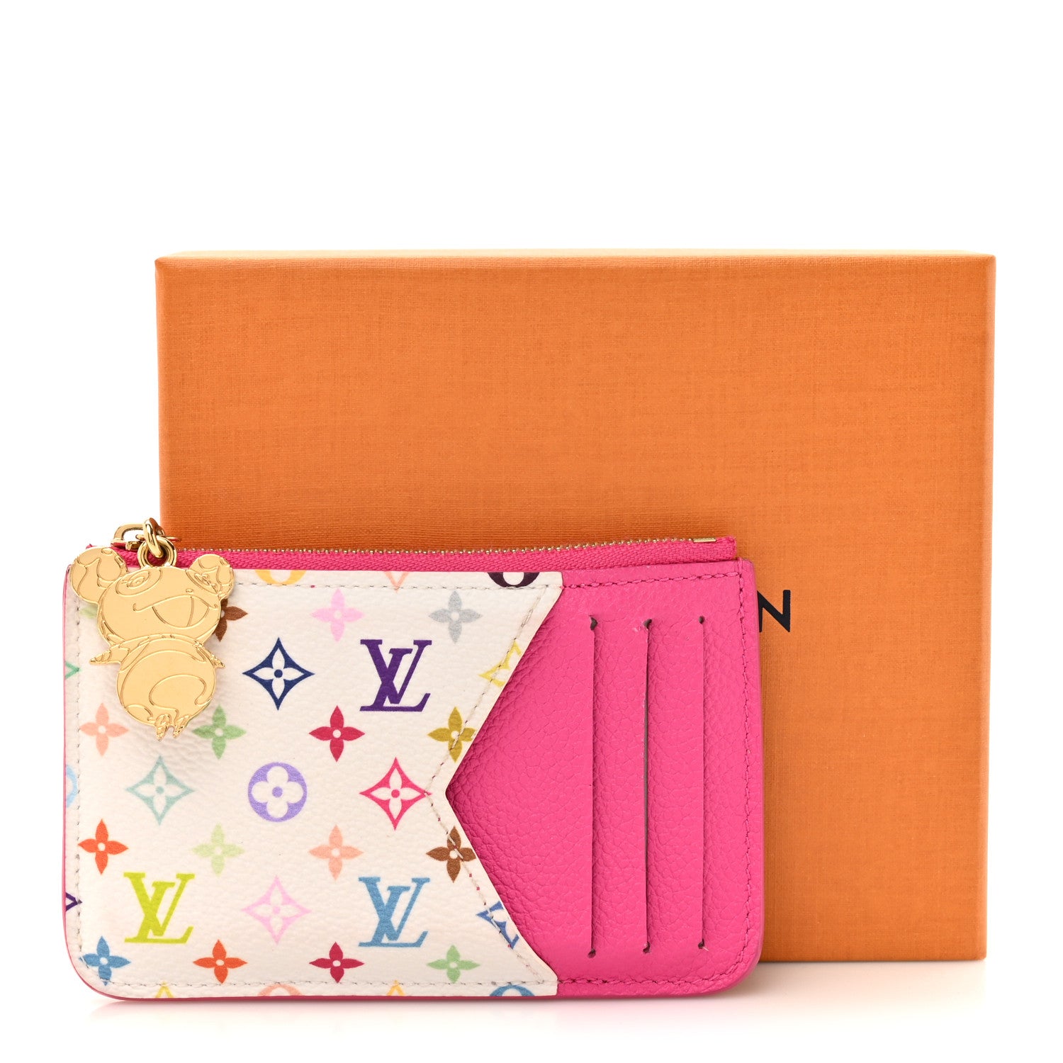 LV X TM Monogram Romy Card Holder Kawaii Pink