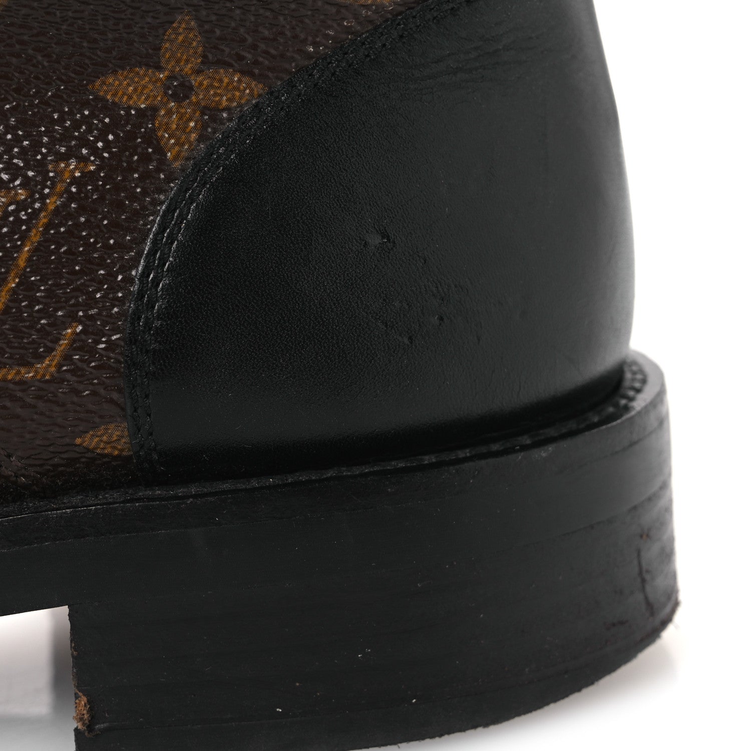 Calfskin Monogram Wonderland Flat Ranger Boots 36.5 Black