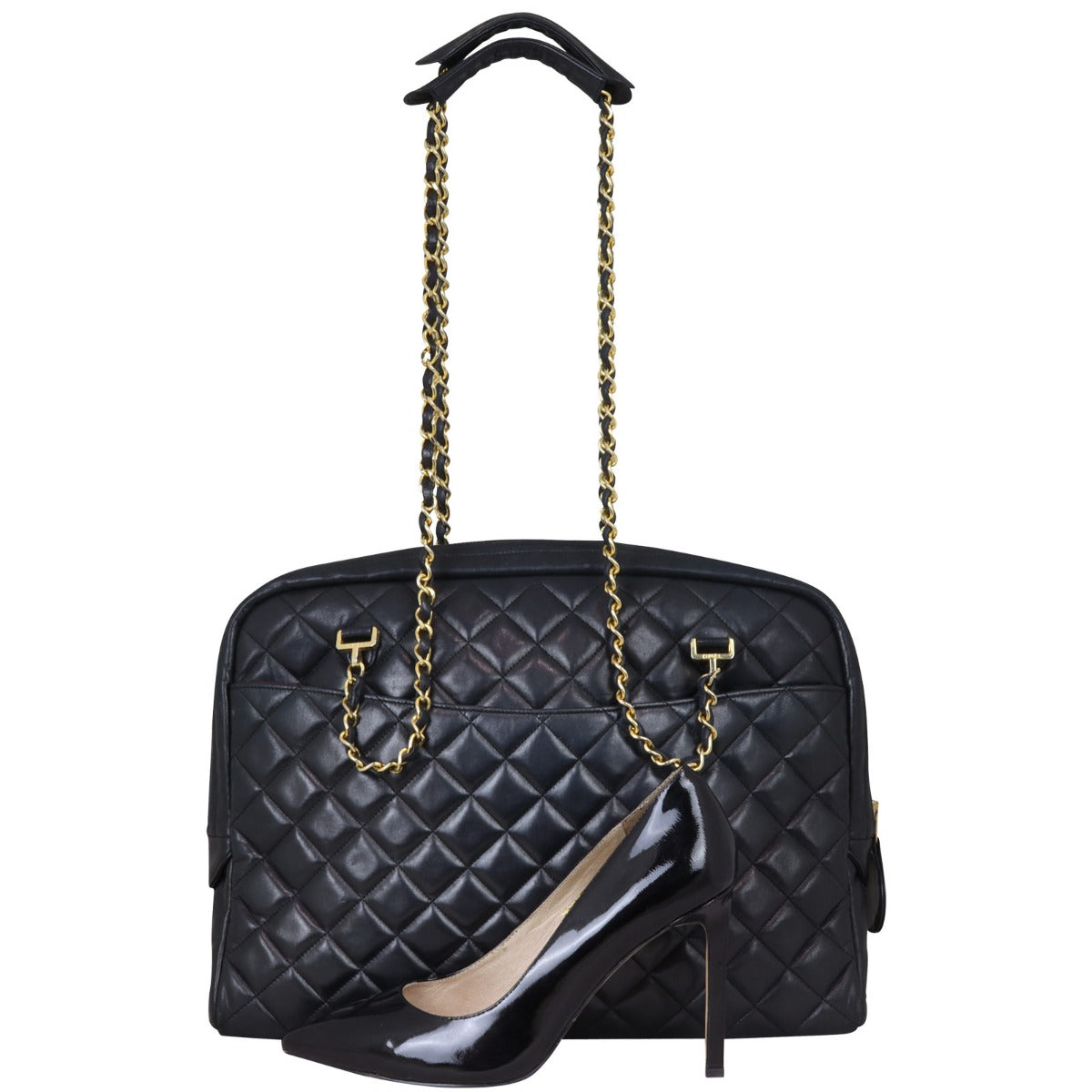 Chanel Quilted Vintage Lambskin Tote