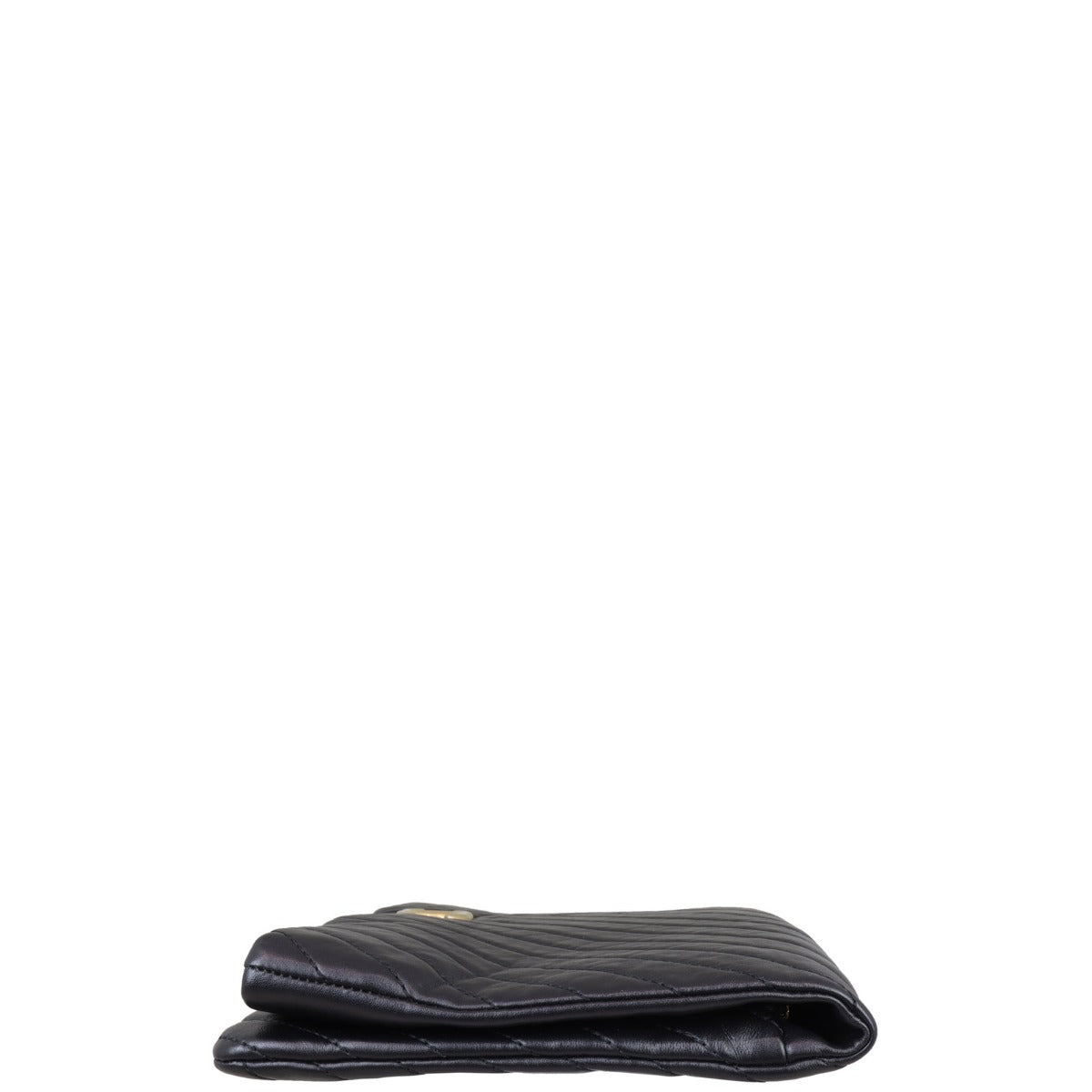 Chanel Chevron Fold Over Clutch